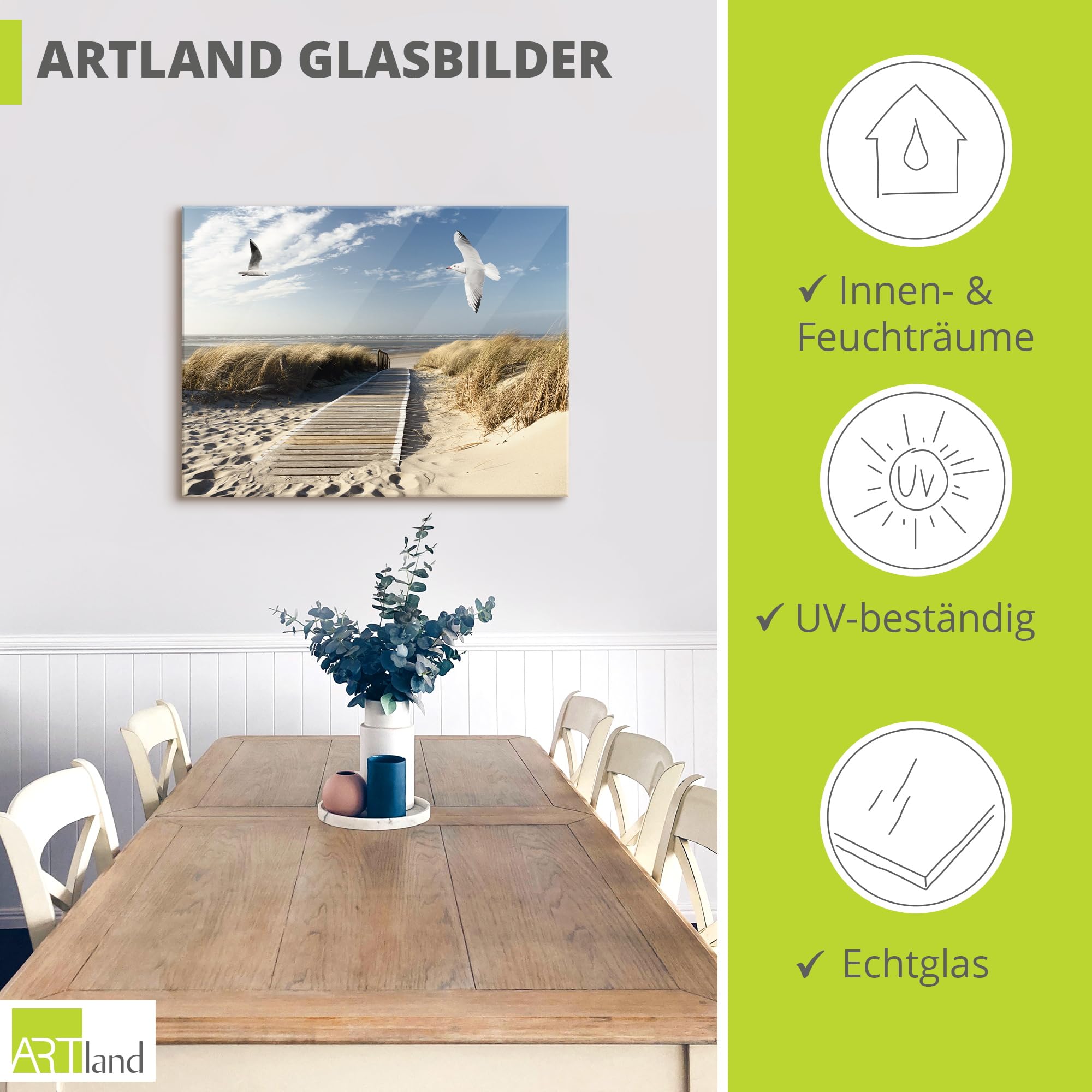 artland-glasbilder-strand-meer-60x45-cm-querformat-glasbild image 3