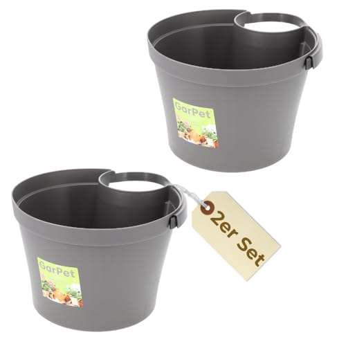 garpet-garten-fallrohr-blumentopf-2er-set-grau-22x22-cm image 7