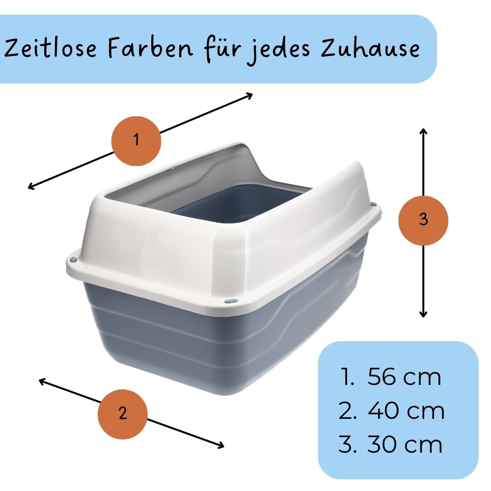 garpet-tierwelt-xxl-katzentoilette-offen-hoher-rand-56x40-cm image 2