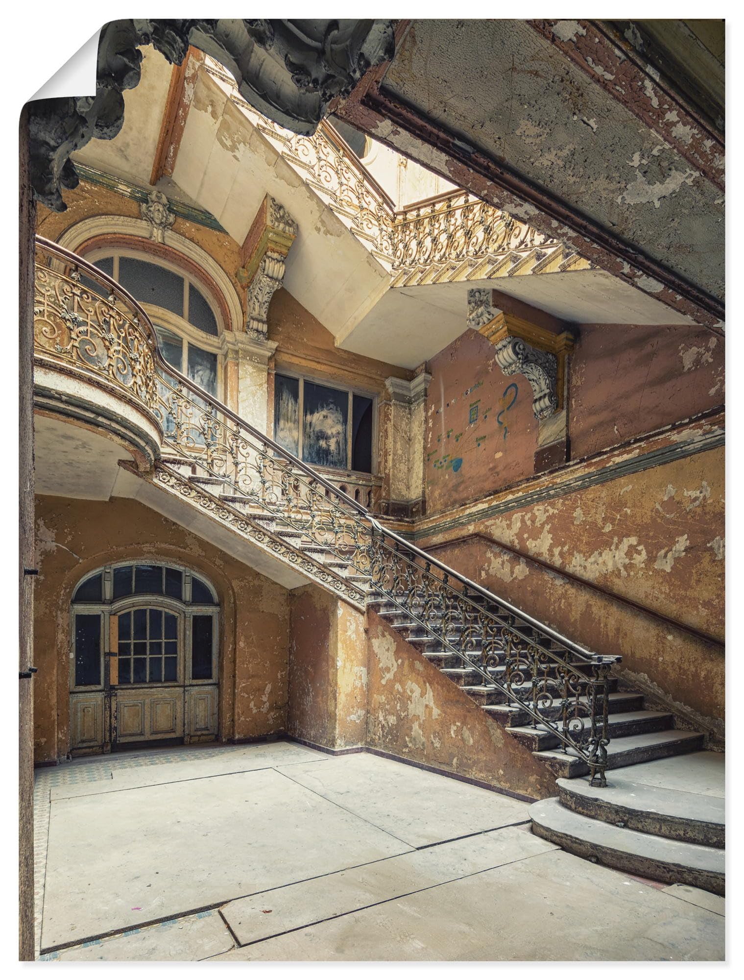 artland-kunstdrucke-treppenhaus-poster-60-x-80-cm-ungerahmt image 1