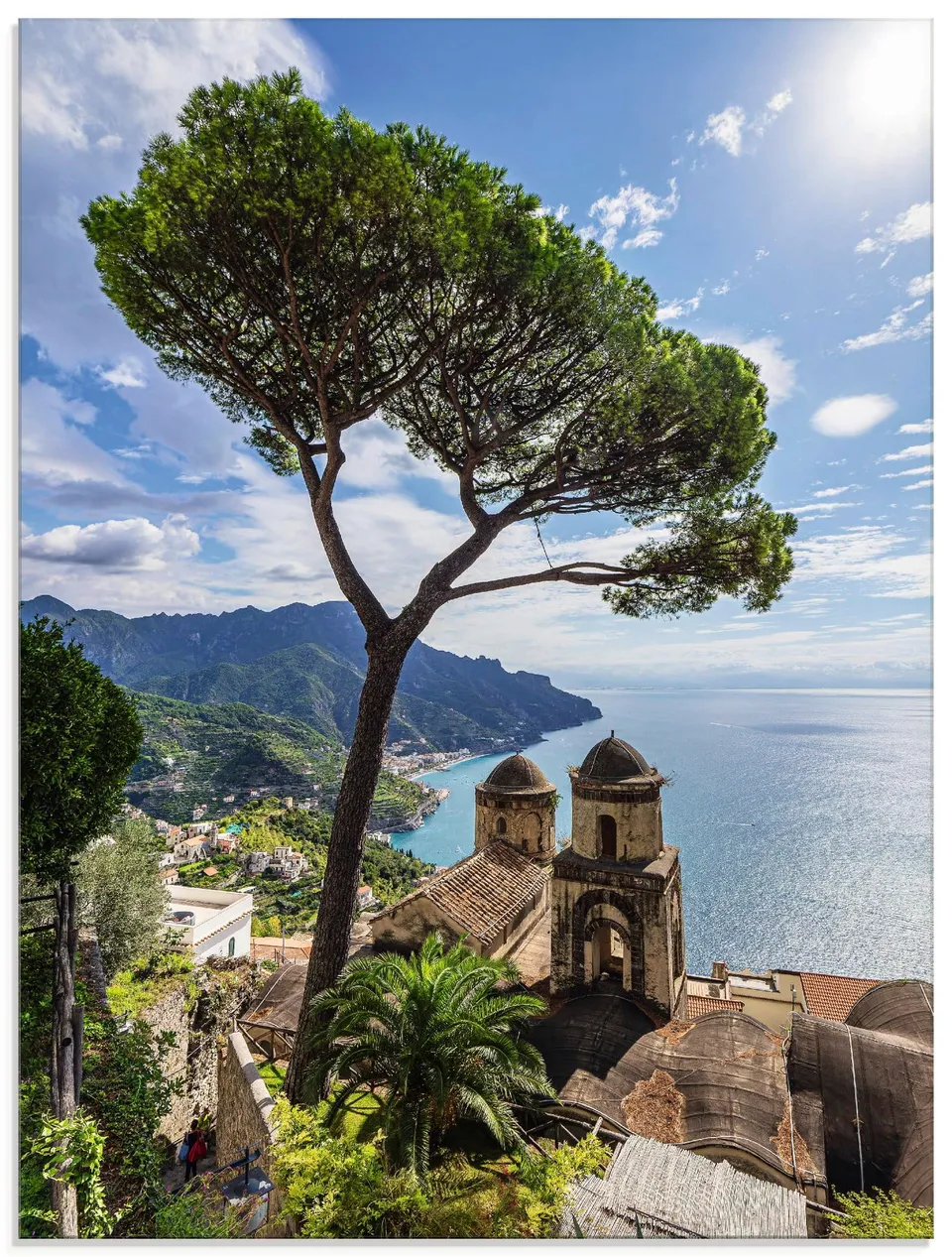 artland-glasbilder-ravello-glasbild-45x60-cm-mittelmeer image 1