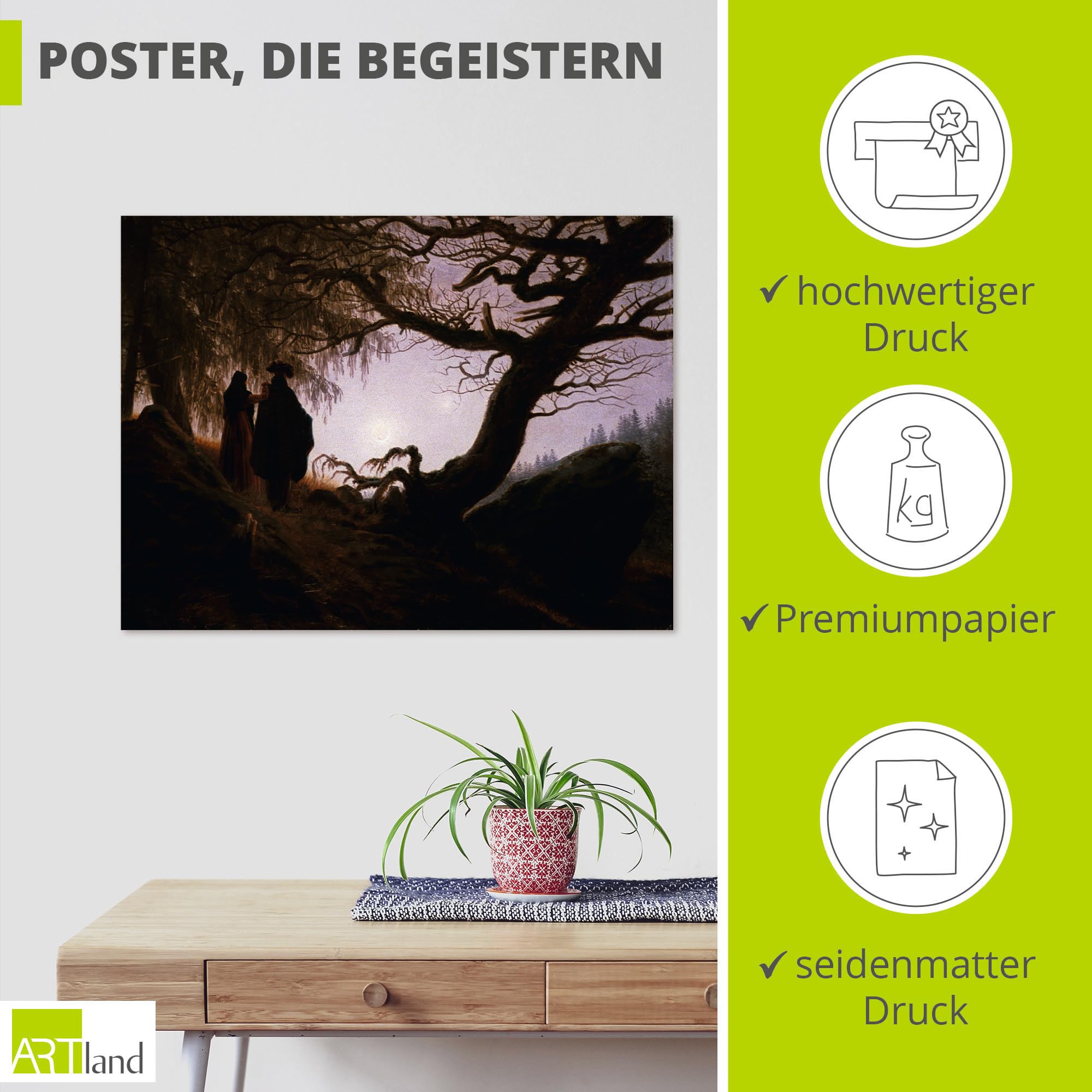 artland-kunstdrucke-den-mond-betrachtend-poster-60x45-cm image 2