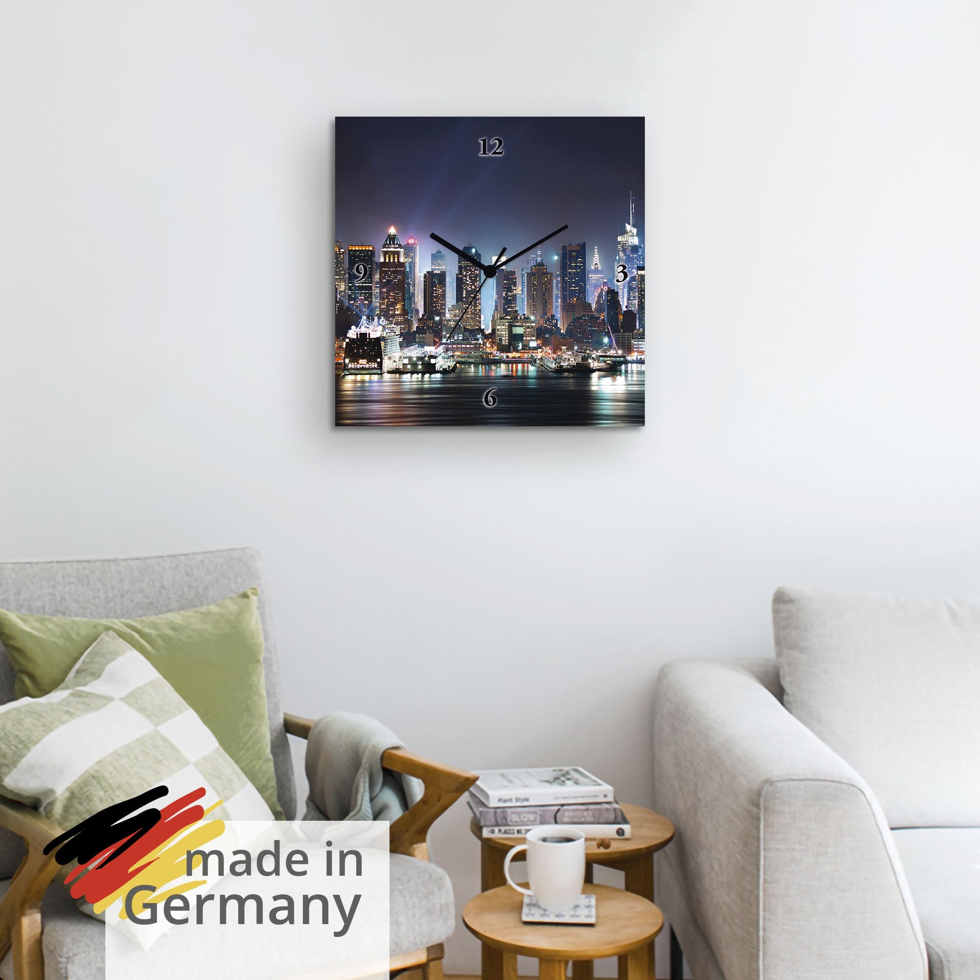 artland-t5wt-wanduhr-30x30-cm-alu-funkuhr-new-york-city image 6