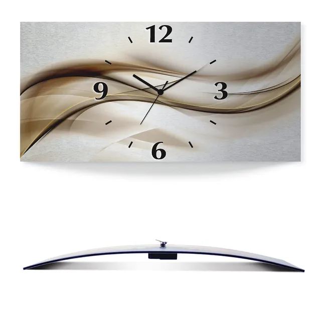 artland-wanduhren-t9li-wanduhr-50x25-cm-quarzuhr-welle image 1
