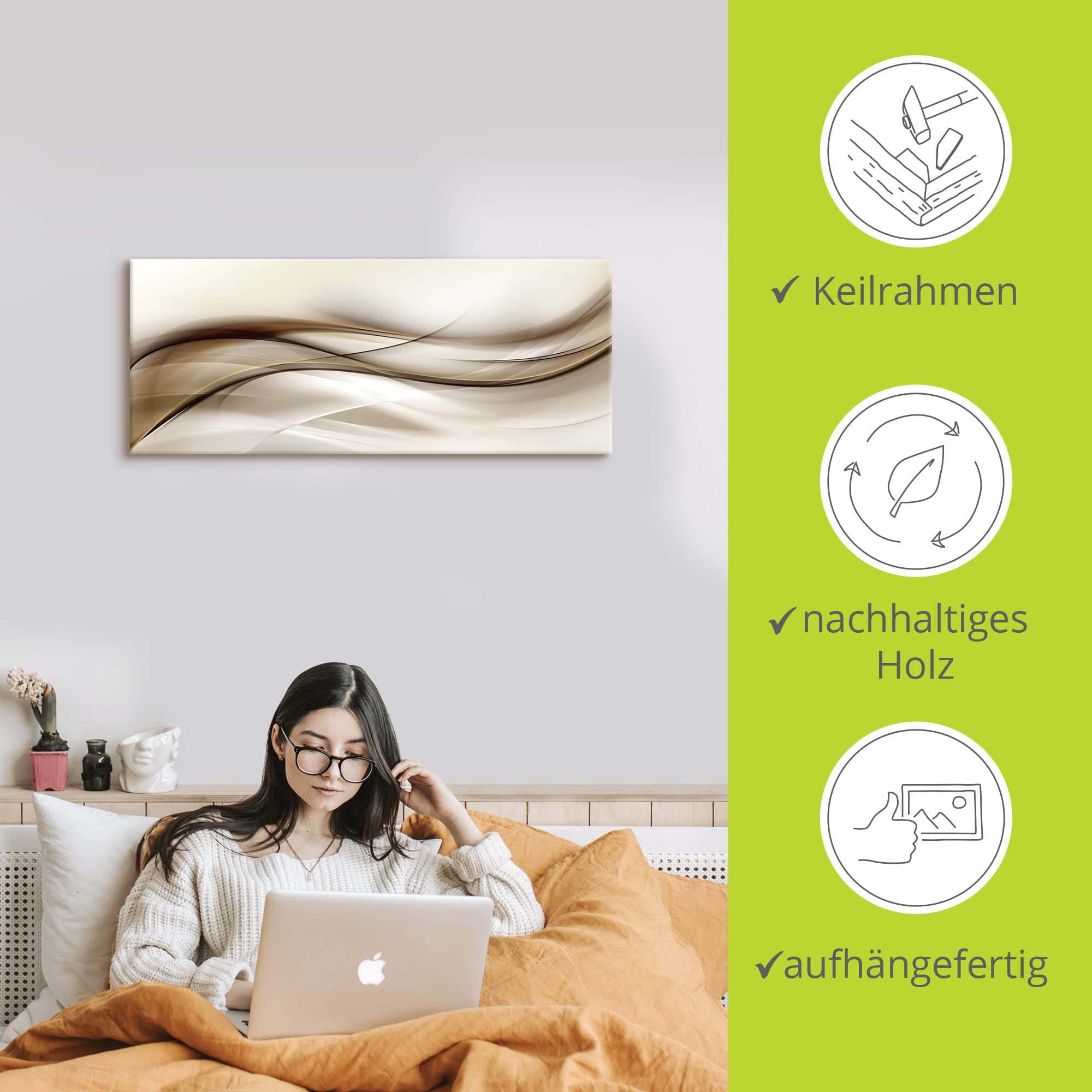 artland-leinwandbilder-welle-braun-01-leinwandbild-100x50-cm-braun image 2