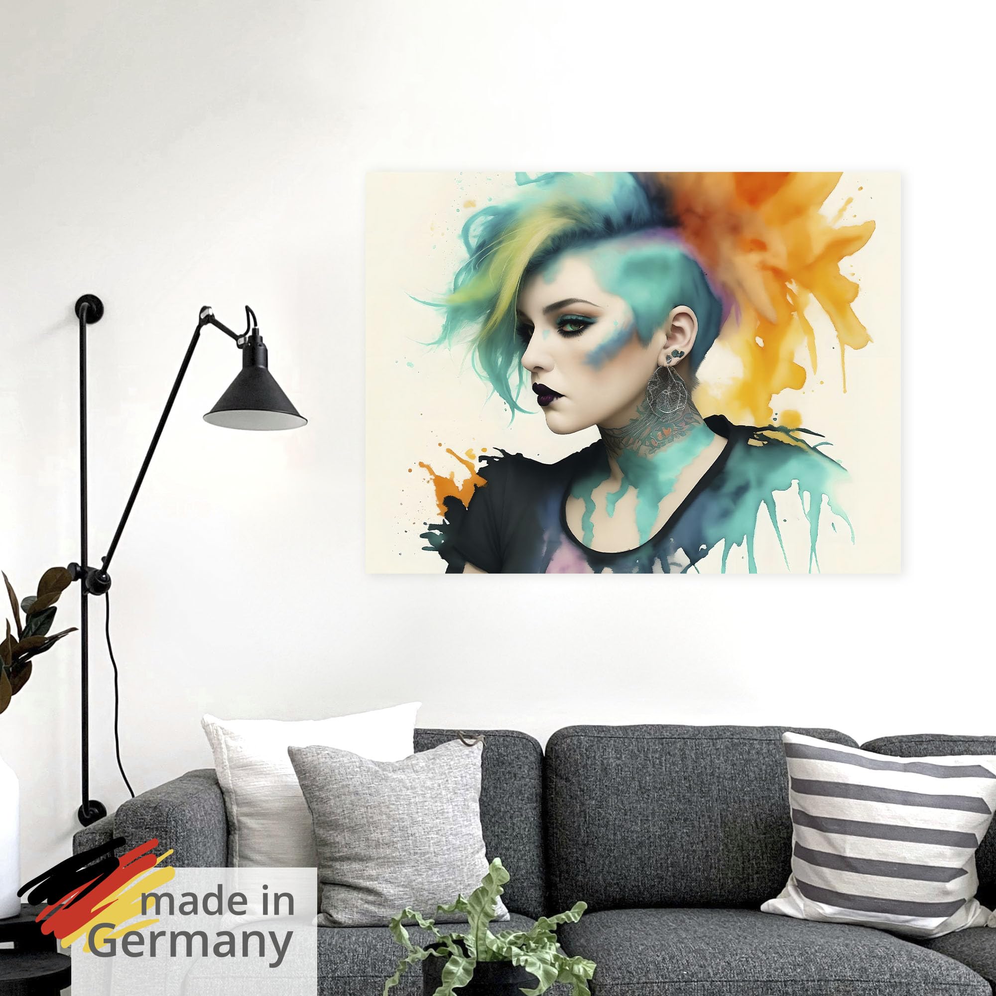 artland-wandaufkleber-punk-1-wandtattoo-40x30-cm-matt image 5