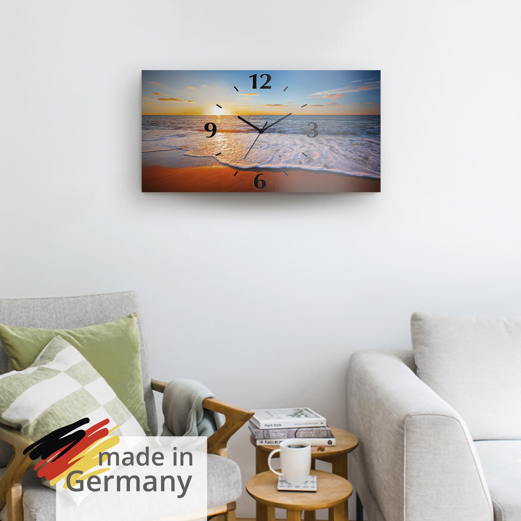 artland-wanduhren-s7le-wanduhr-50x25-cm-strand-lautlos image 6