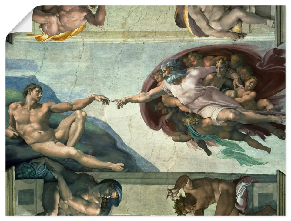 artland-erschaffung-adam-poster-80x60-cm-renaissance-kunstdruck image 1