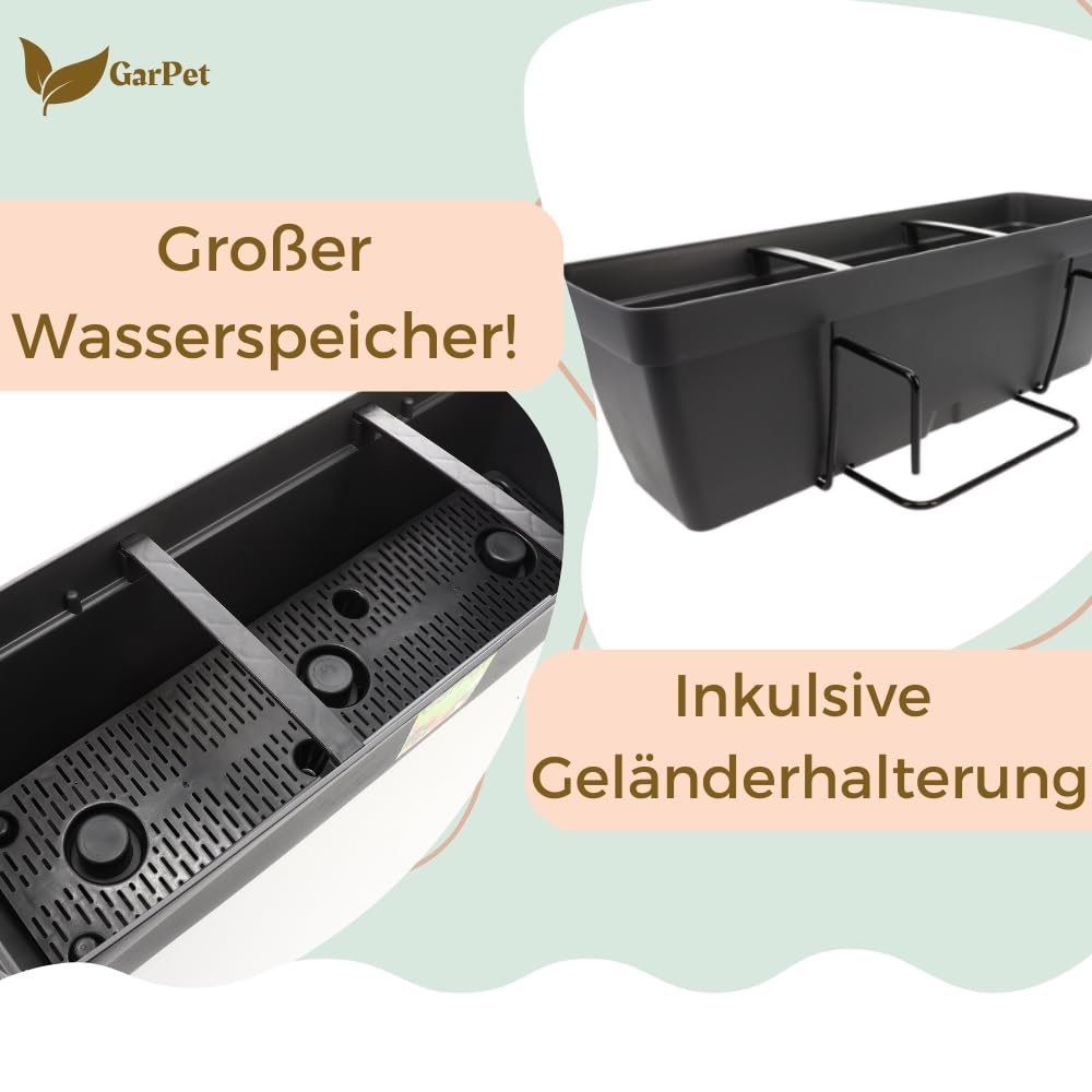 garpet-garten-blumenkasten-50-cm-2er-set-halterung-wasserspeicher image 4
