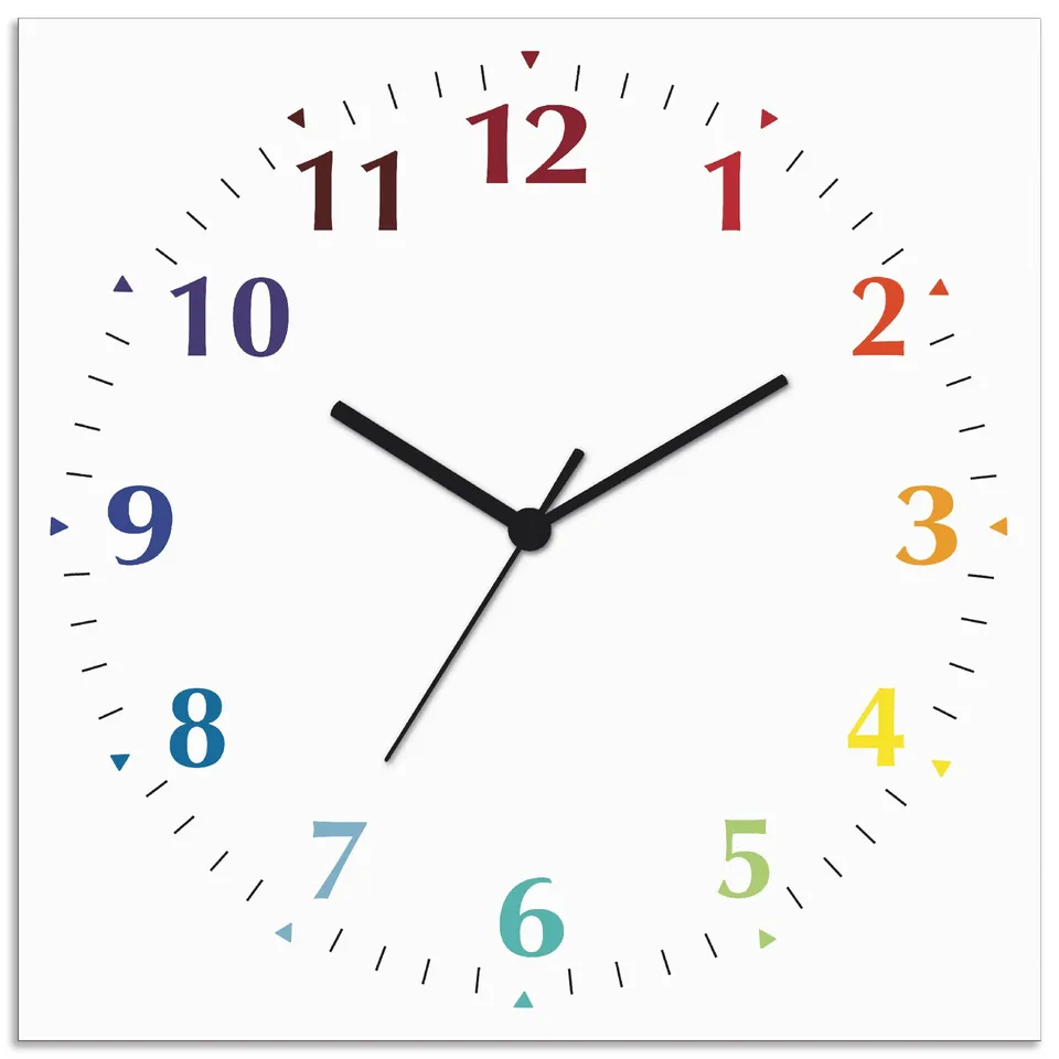 artland-wanduhr-wei-30x30-cm-funkuhr-lautlos-alu image 1
