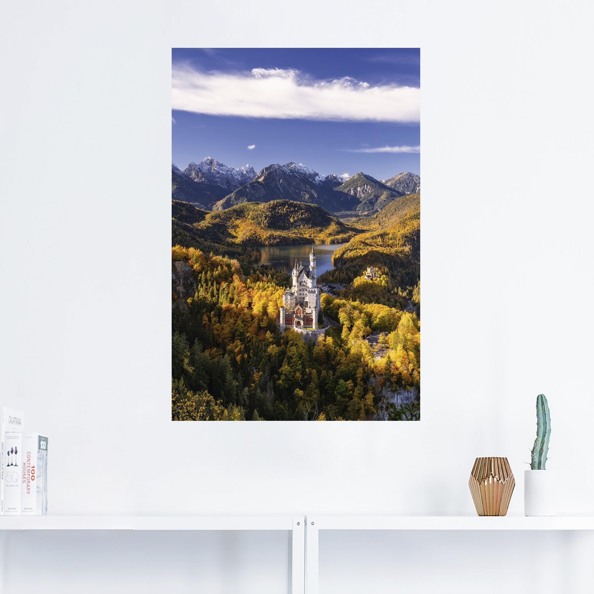 artland-wandaufkleber-schloss-neuschwanstein-vinyl-herbst image 5