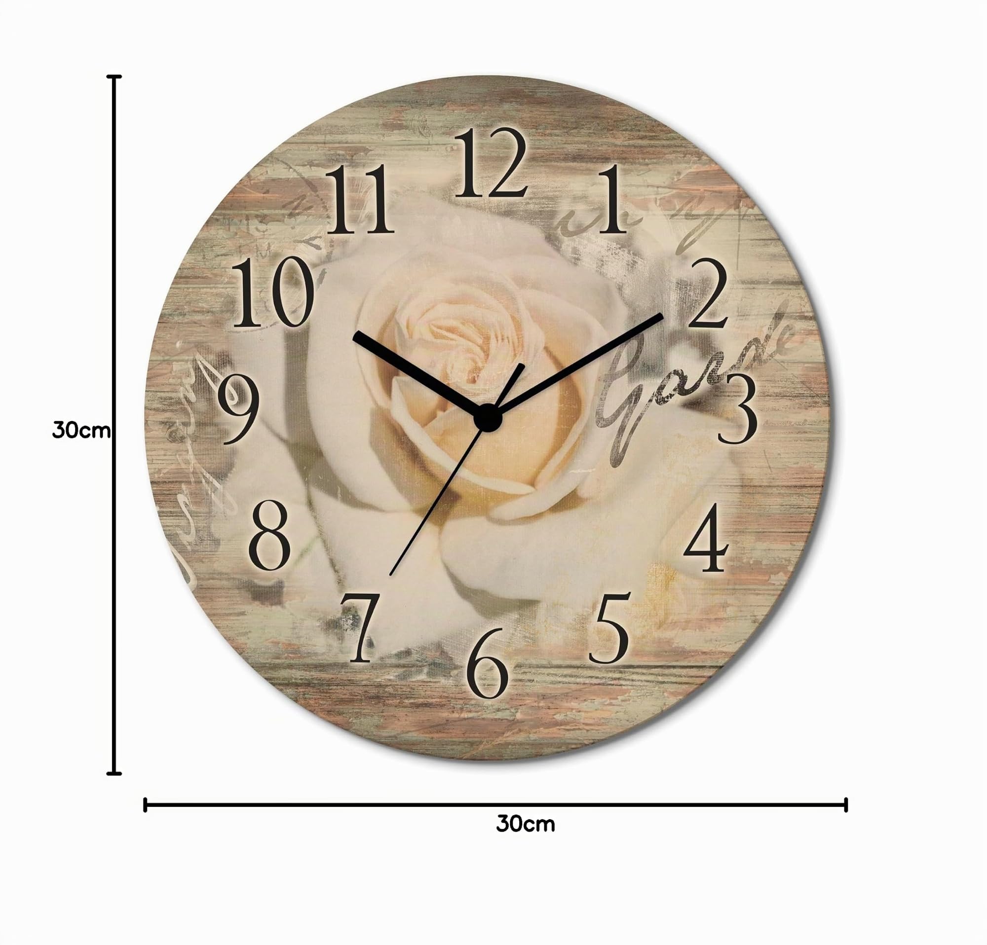 artland-wanduhren-rose-funkuhr-holz-30-cm-lautlos image 7