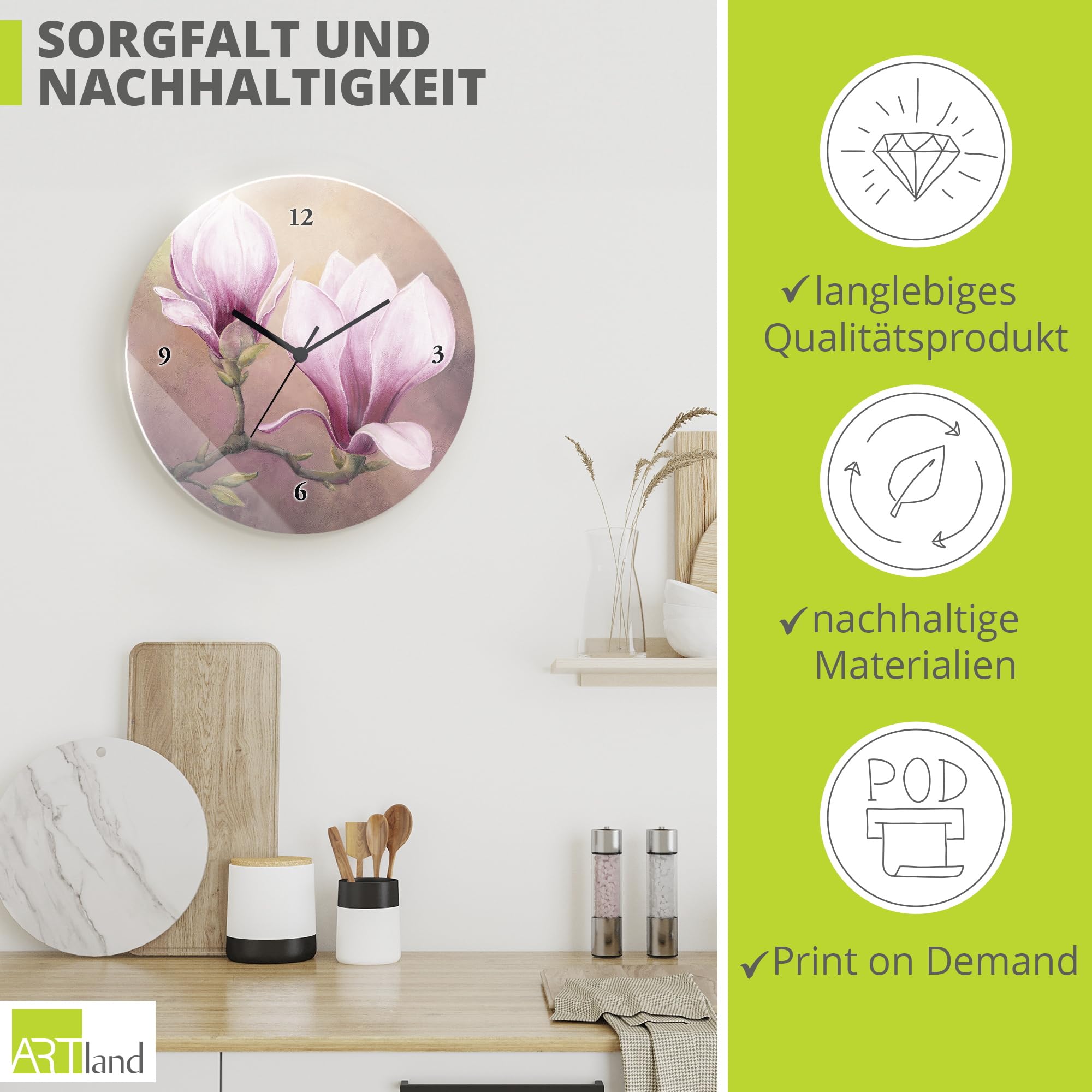 artland-wanduhren-t4wv-wanduhr-magnolie-30-cm-glas-lautlos image 5