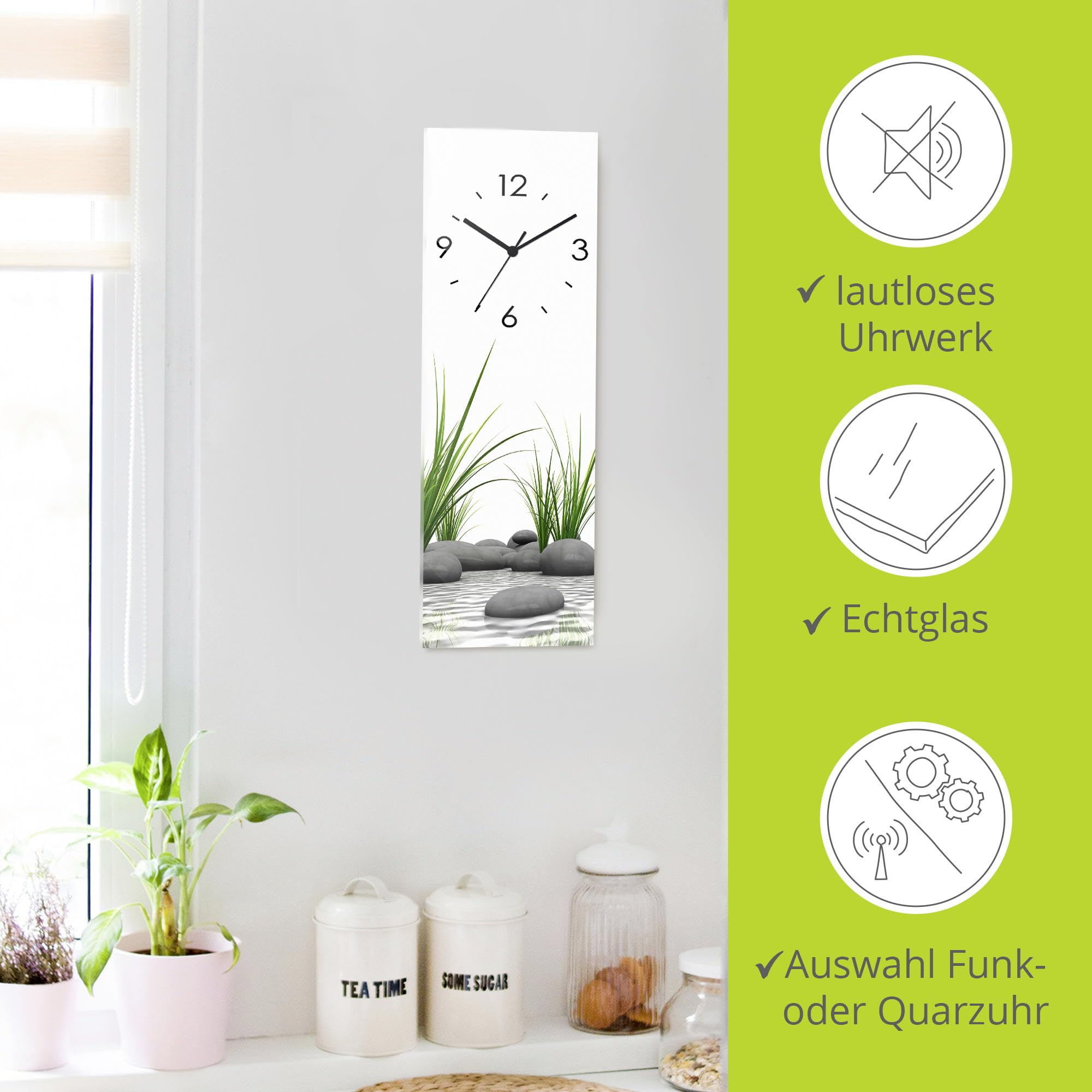 artland-wanduhren-t6cd-wanduhr-glas-zen-spa-20x60-cm-quarz image 2