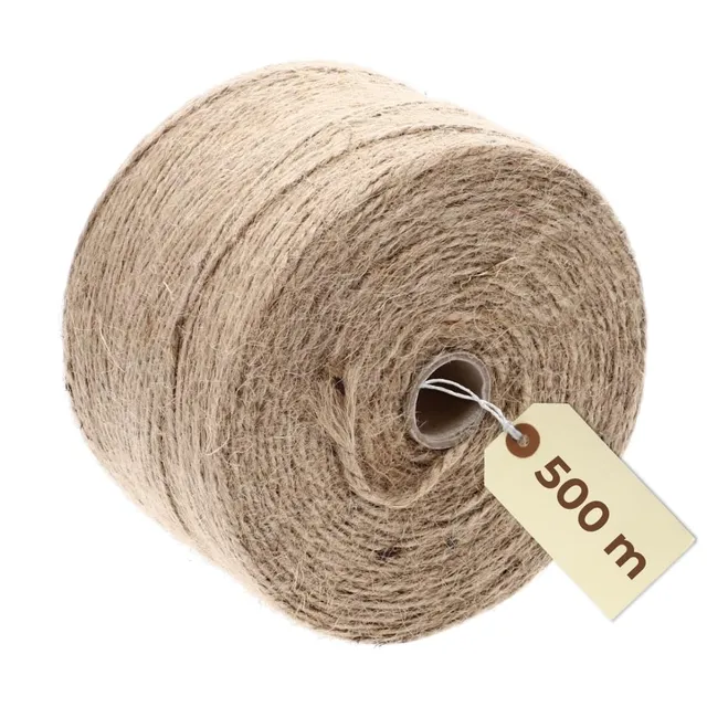 garpet-garten-juteschnur-500-m-natur-paketschnur-2-mm-1-kg image 1