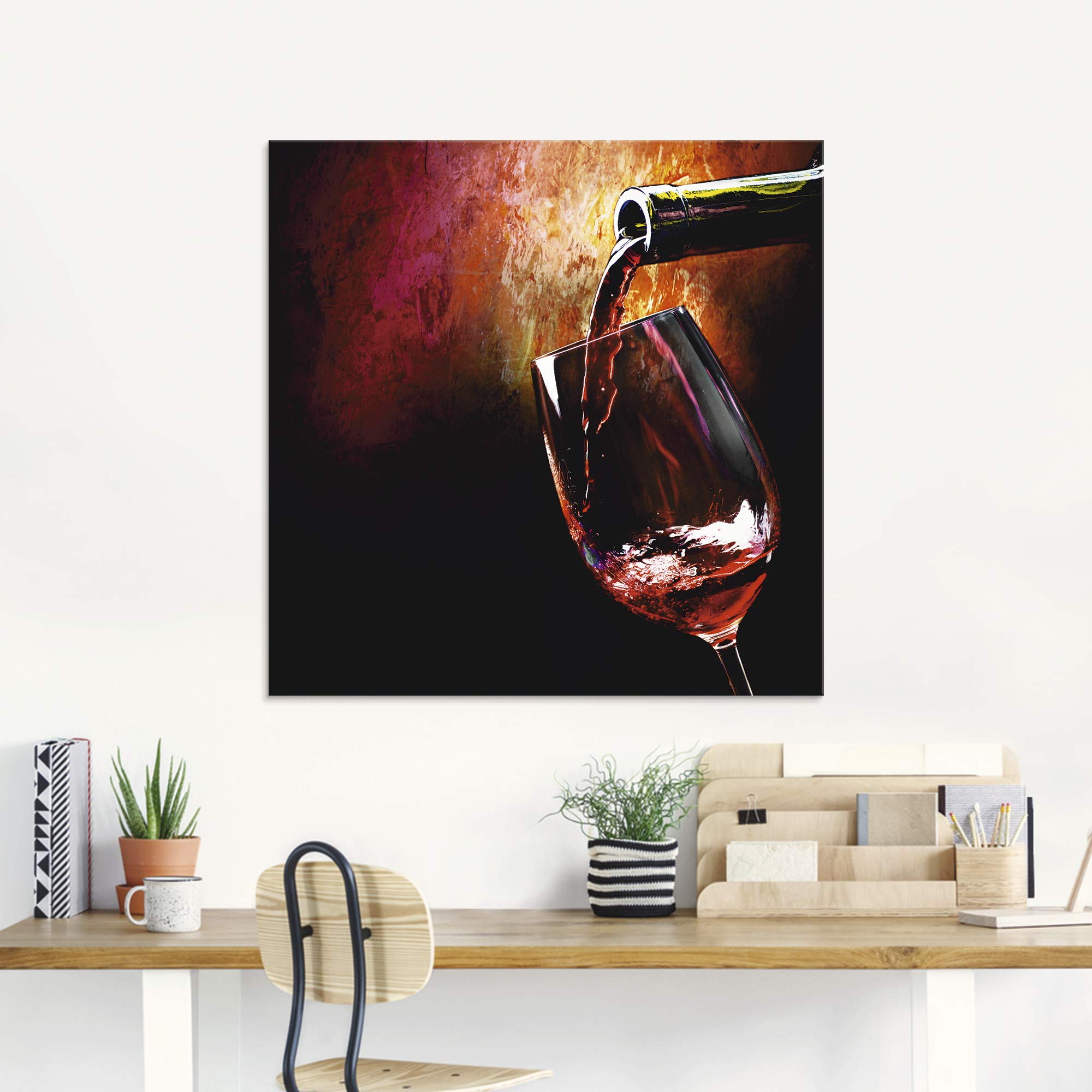 artland-glasbilder-rotwein-glasbild-30x60-bar-hochformat image 7
