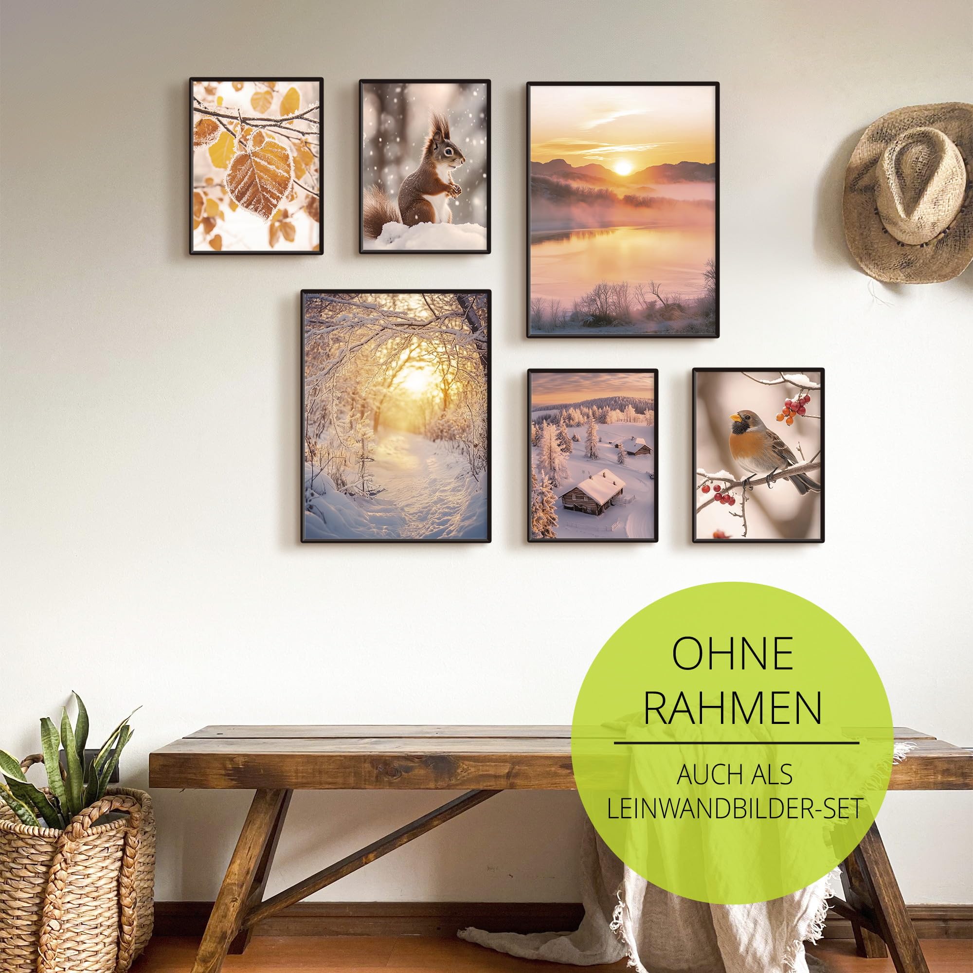 artland-kunstdrucke-poster-set-6tlg-winter-a3-a4-ohne-rahmen image 2