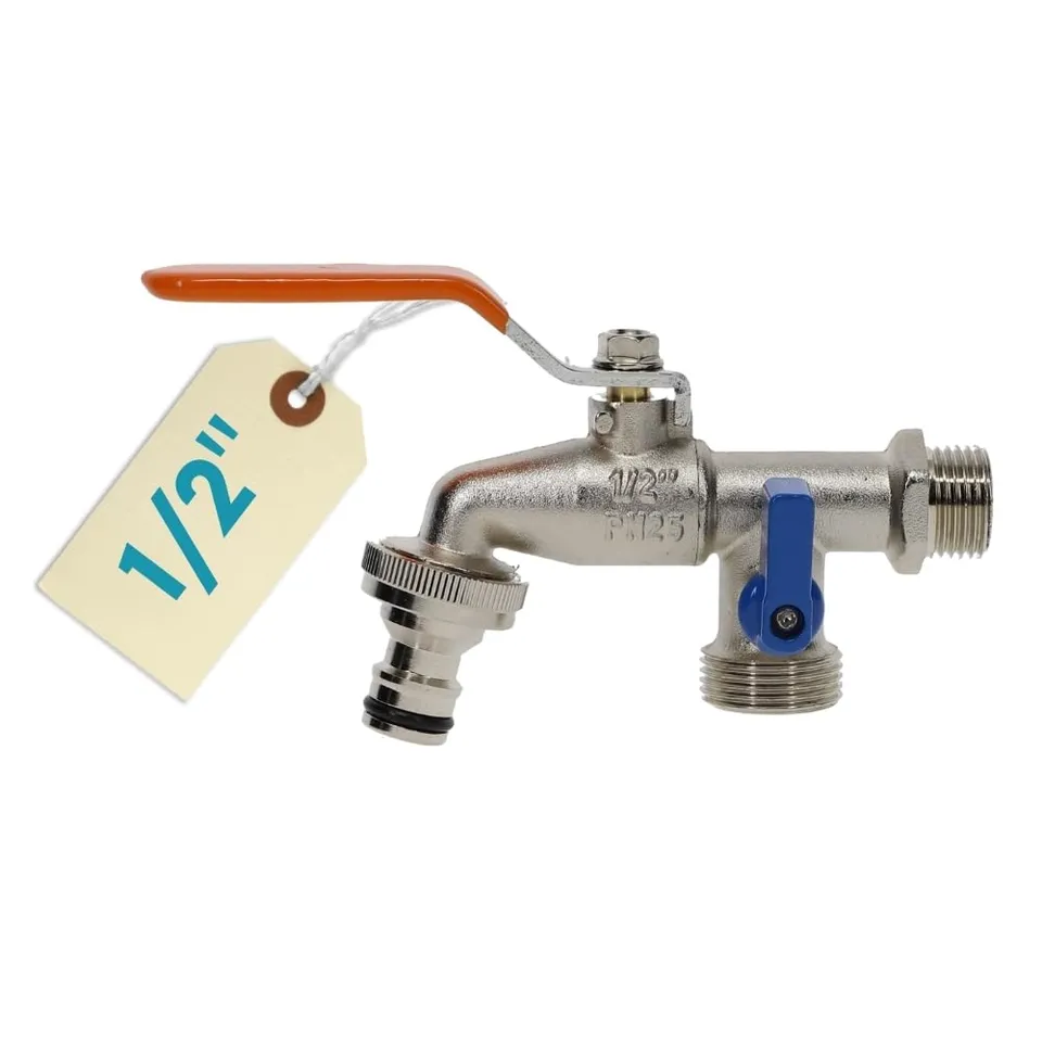 garpet-heimwerk-garten-wasserhahn-1-2-zoll-doppel-messing image 1
