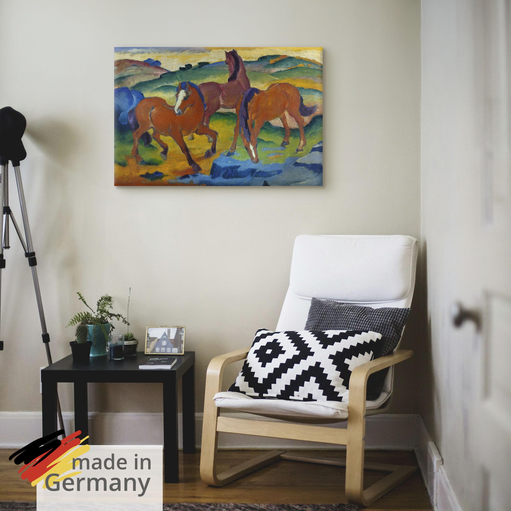 artland-leinwandbilder-rote-pferde-leinwandbild-60x40-cm image 5