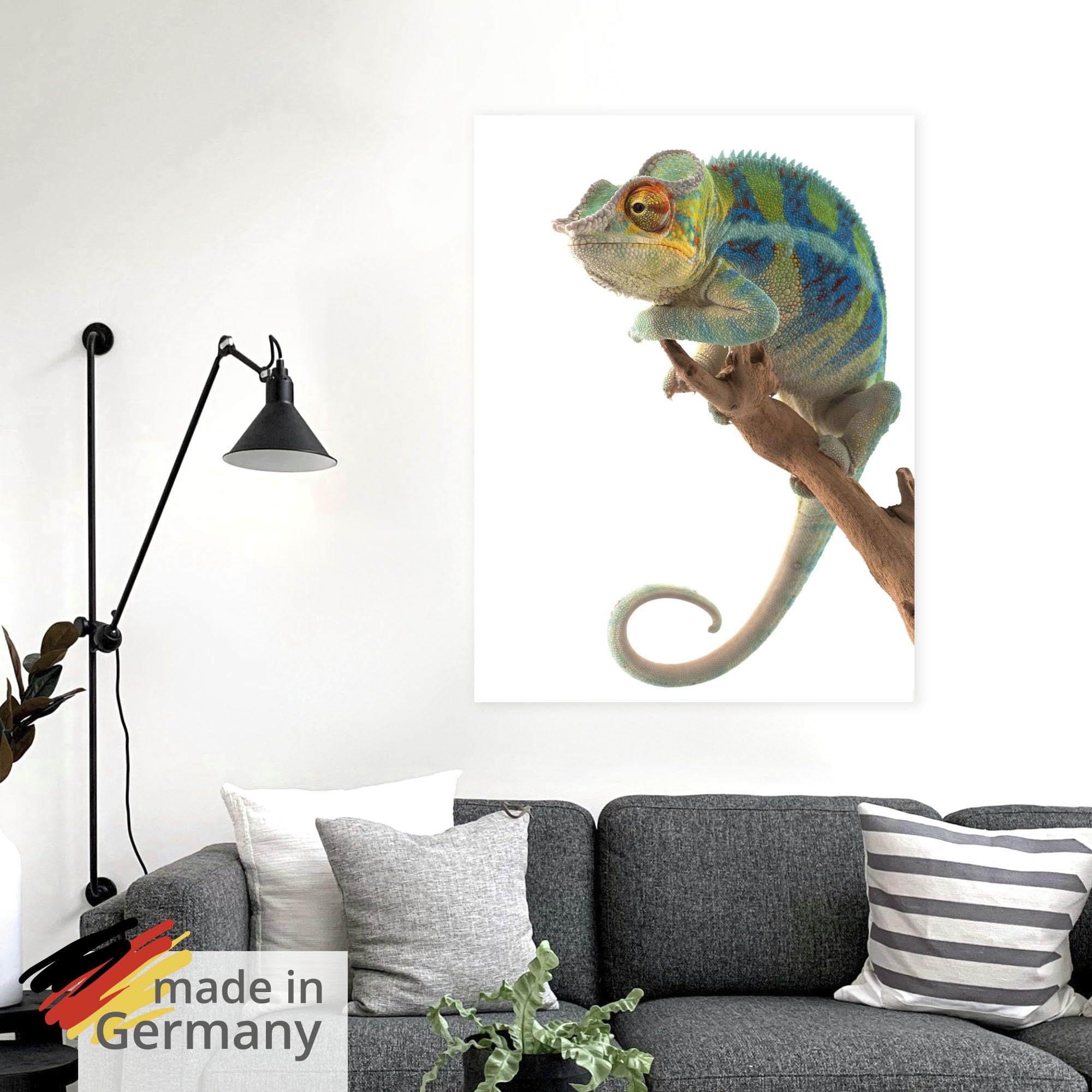 artland-wandaufkleber-cham-leon-panther-vinyl-selbstklebend image 5