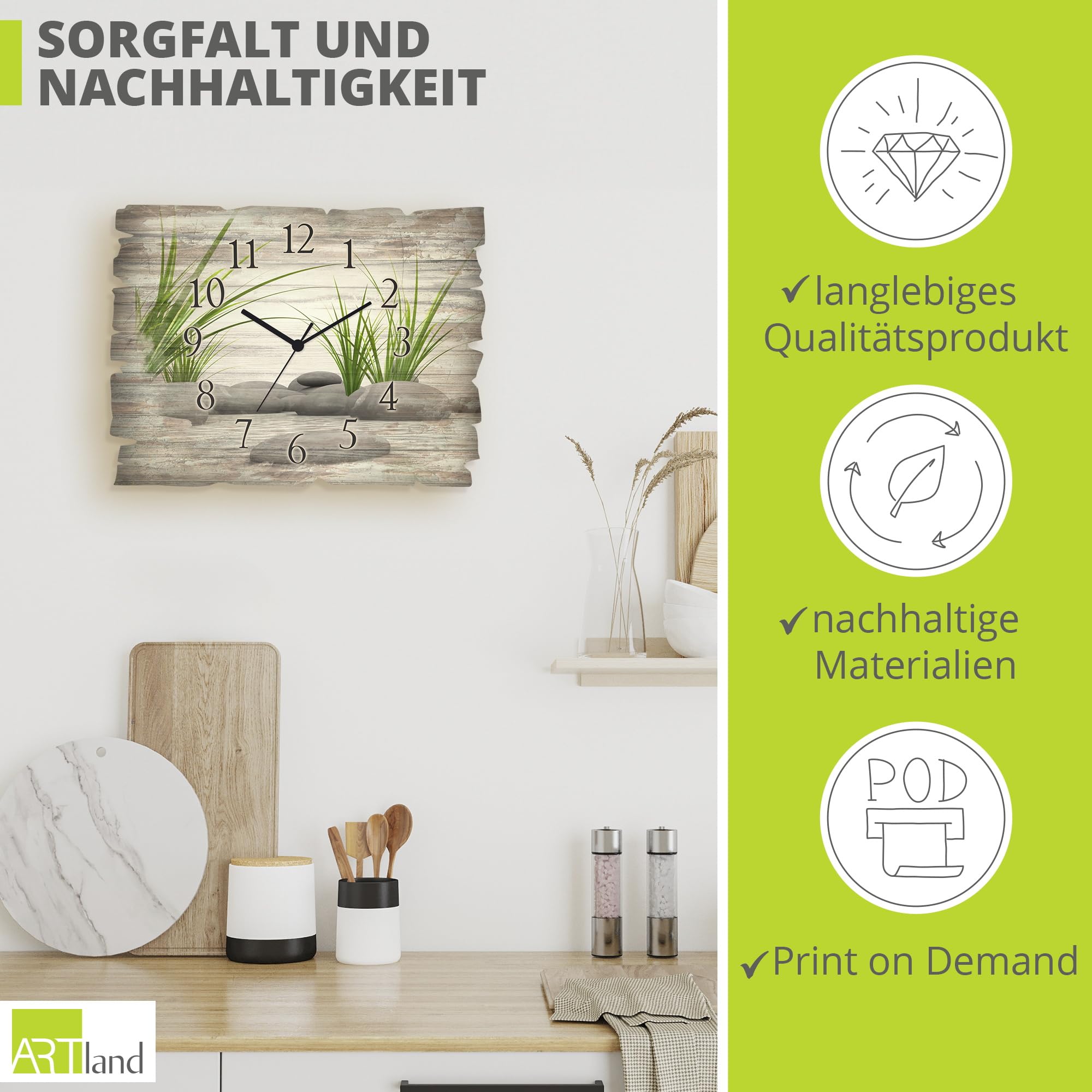 artland-wanduhren-t6cd-wanduhr-40x30-steine-funk-lautlos image 5