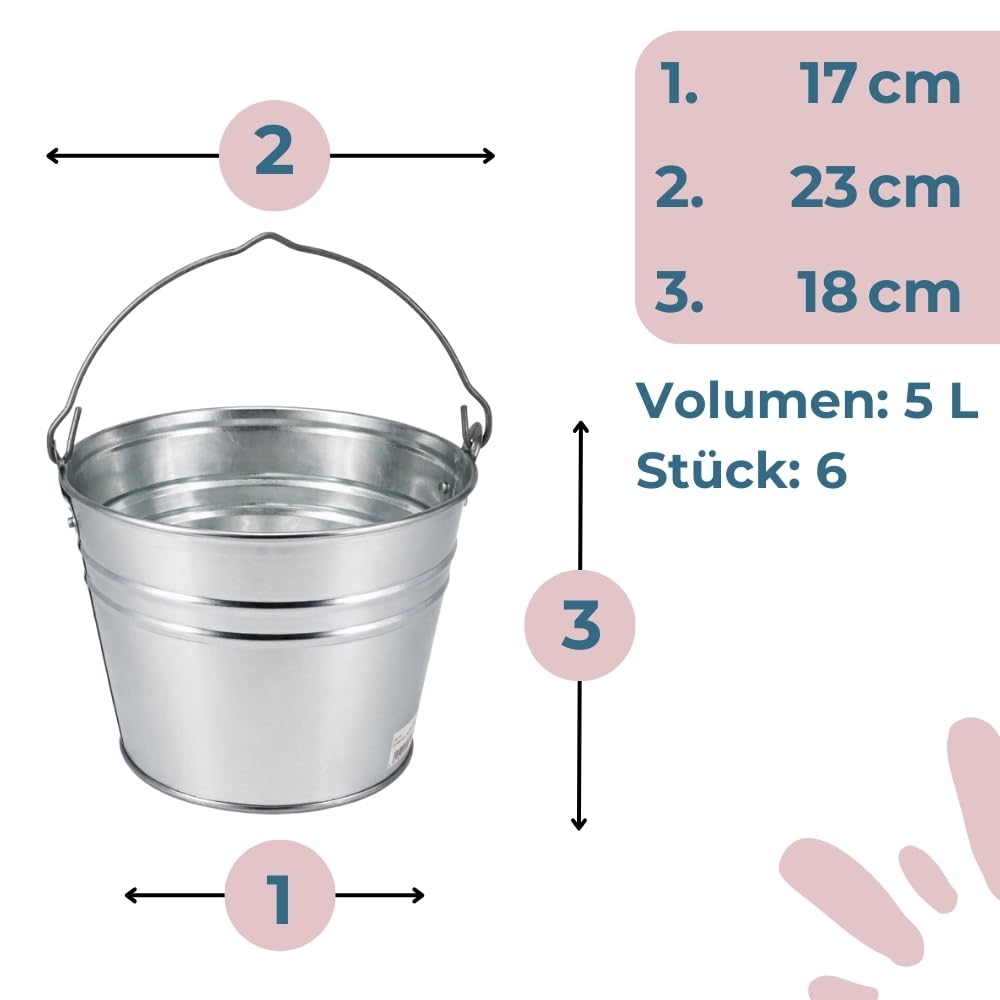 garpet-garten-zinkeimer-5l-metalleimer-verzinkt-6-st-ck-ascheeimer image 2