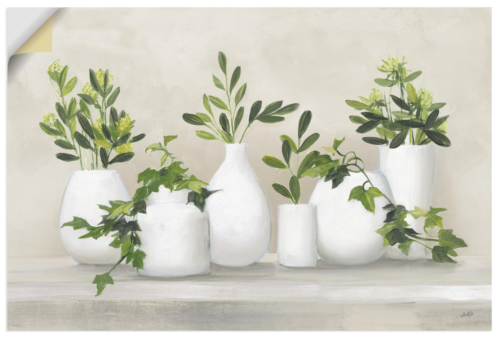 artland-wandaufkleber-plant-life-wandtattoo-40x20-cm-vasen image 7