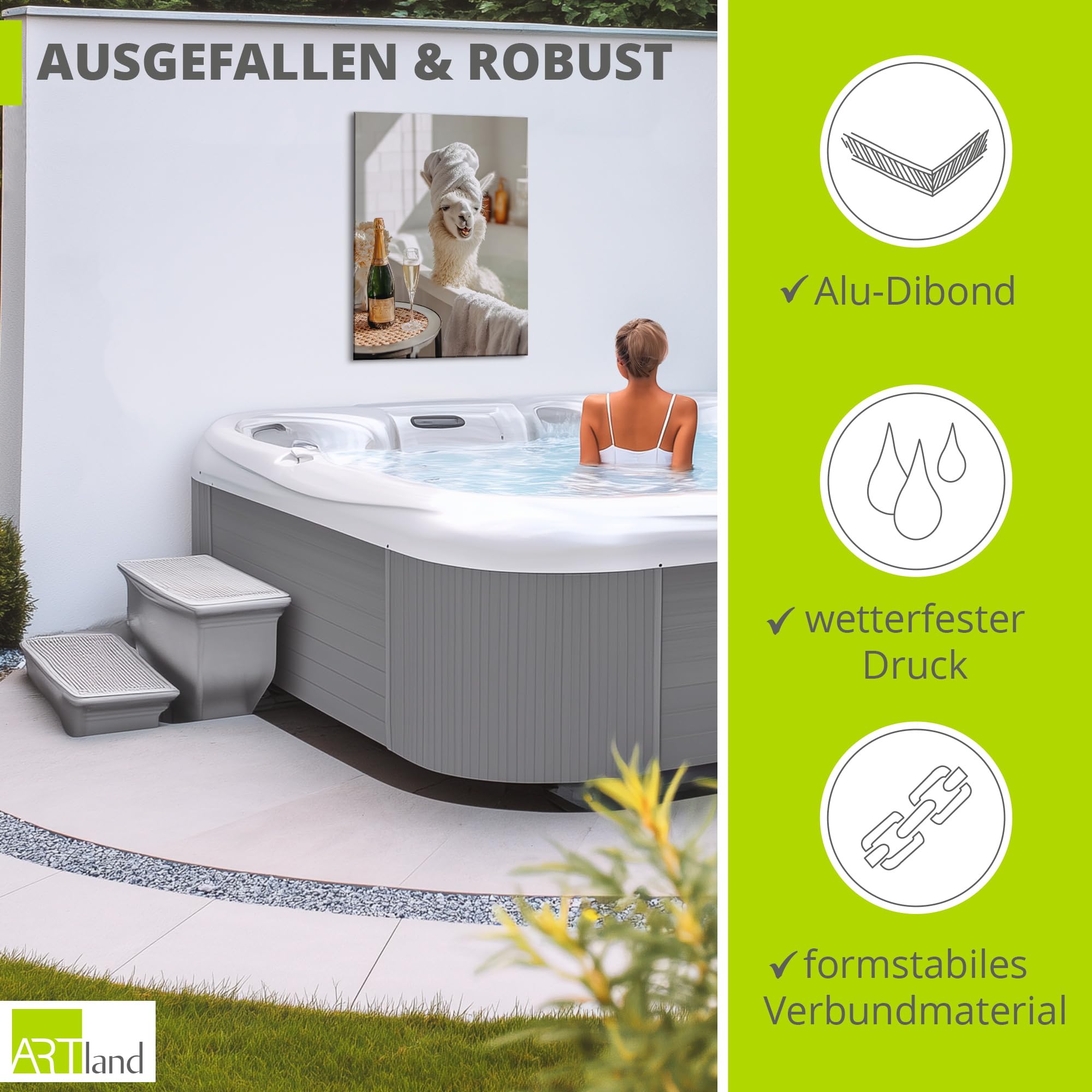 artland-alubilder-u6av-lama-badewanne-alubild-30x40-wei image 2