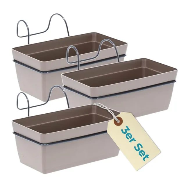 garpet-garten-blumenkasten-3er-set-taupe-mit-wasserspeicher image 1