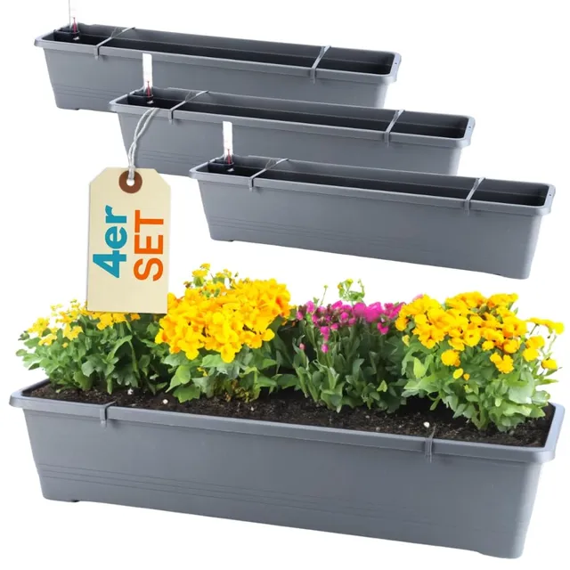 garpet-garten-blumenkasten-80-cm-anthrazit-4er-set-mit-wasserspeicher image 1