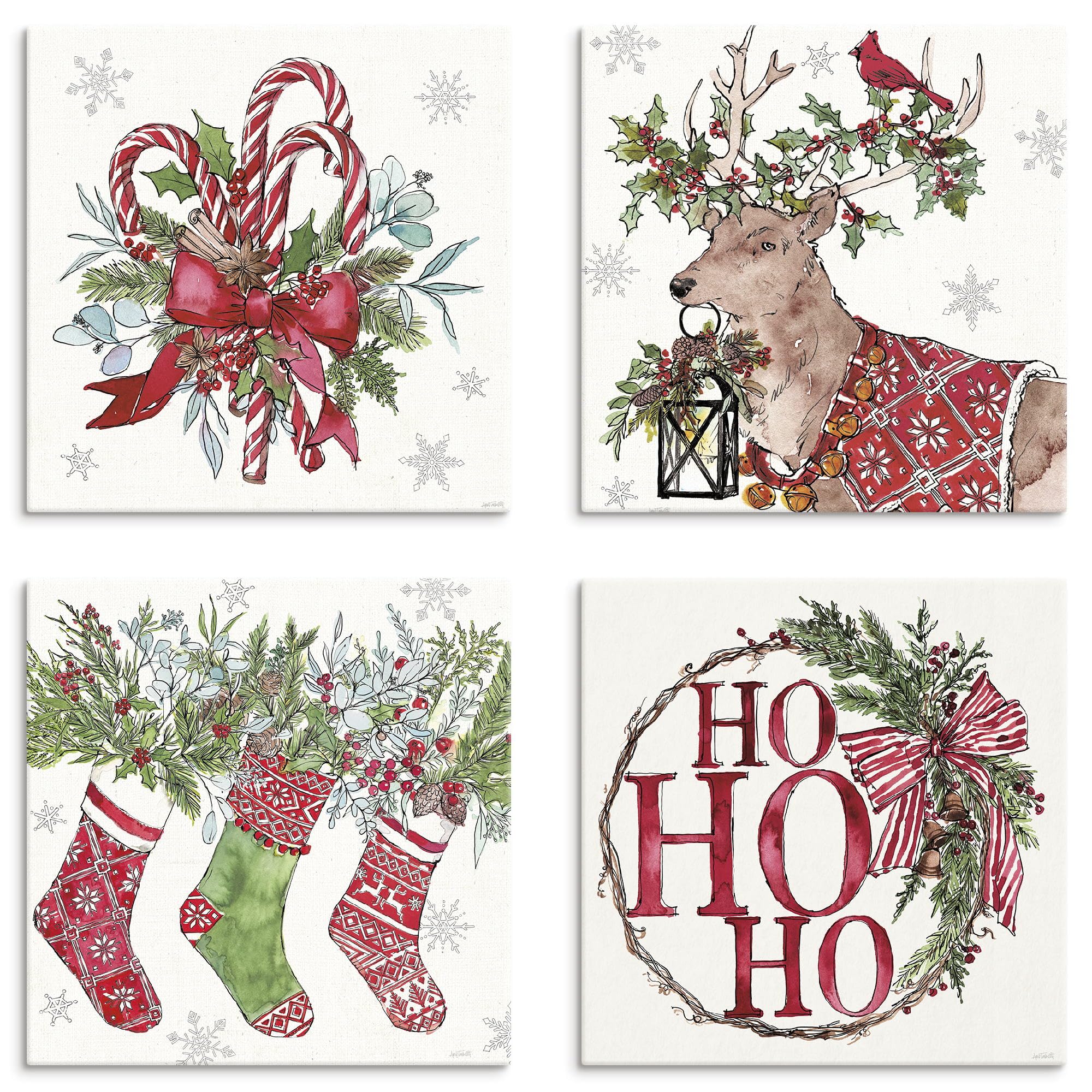 artland-posterset-weihnachten-6tlg-a3-a4-ohne-rahmen-winter image 7