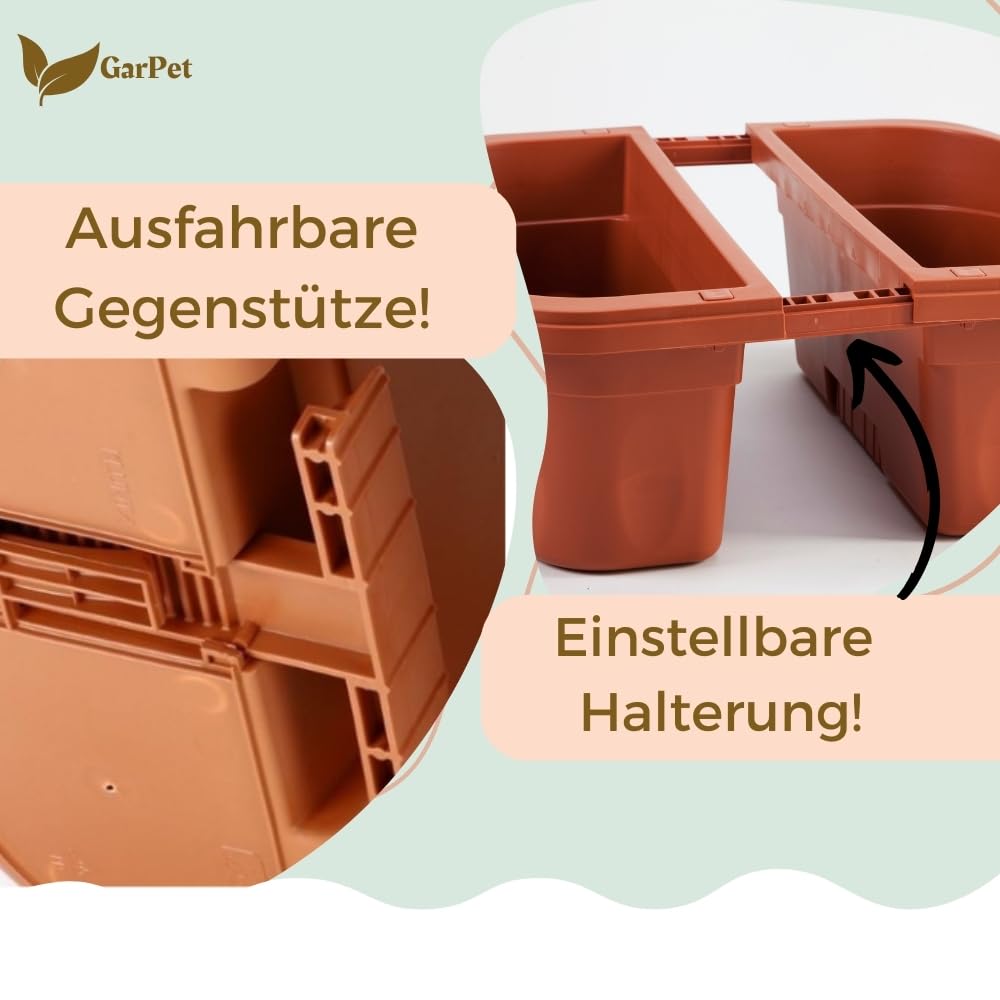garpet-garten-balkonkasten-50-cm-terracotta-4er-set-wasserspeicher image 4