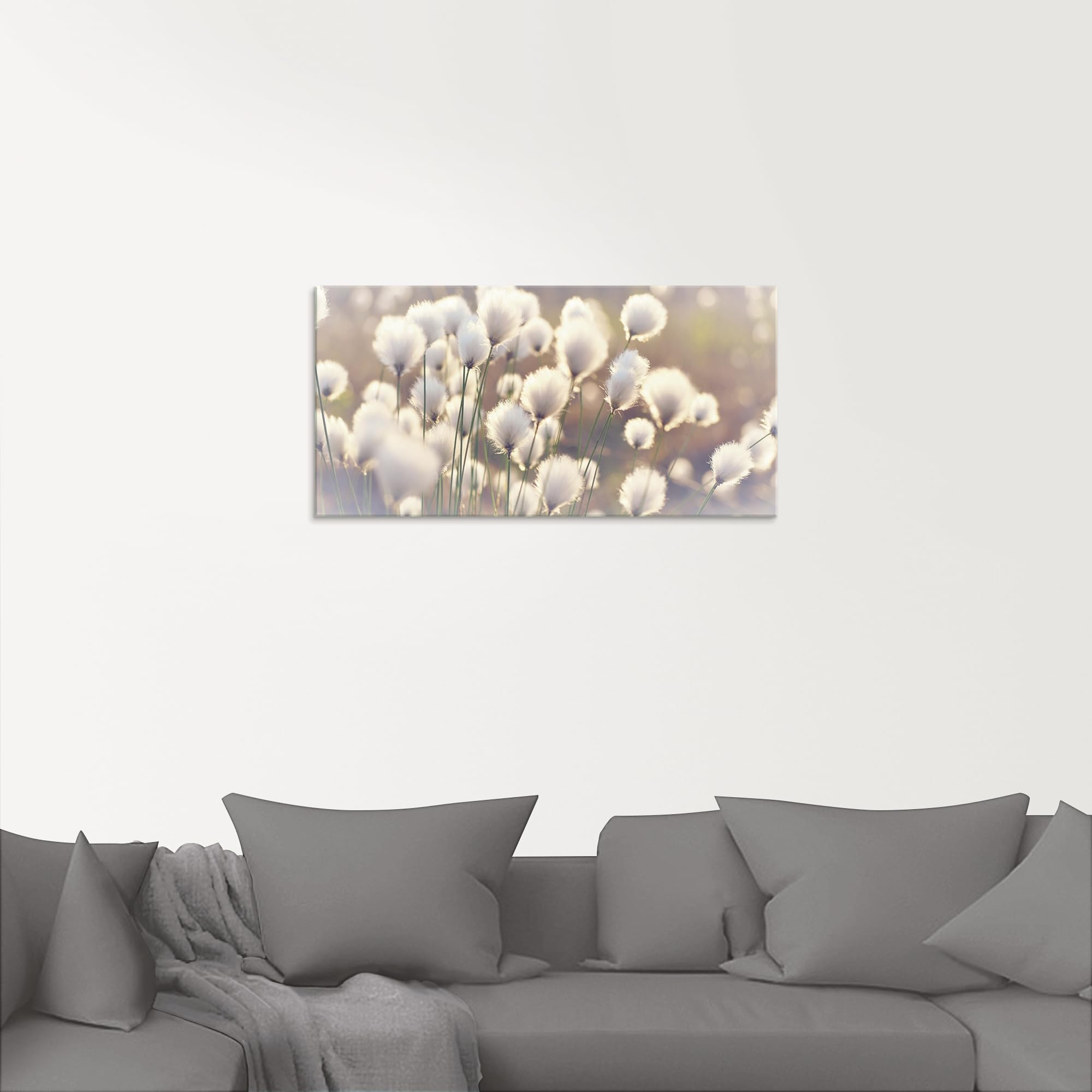 artland-glasbilder-wollgras-glasbild-60x30-moor-gr-ser image 6