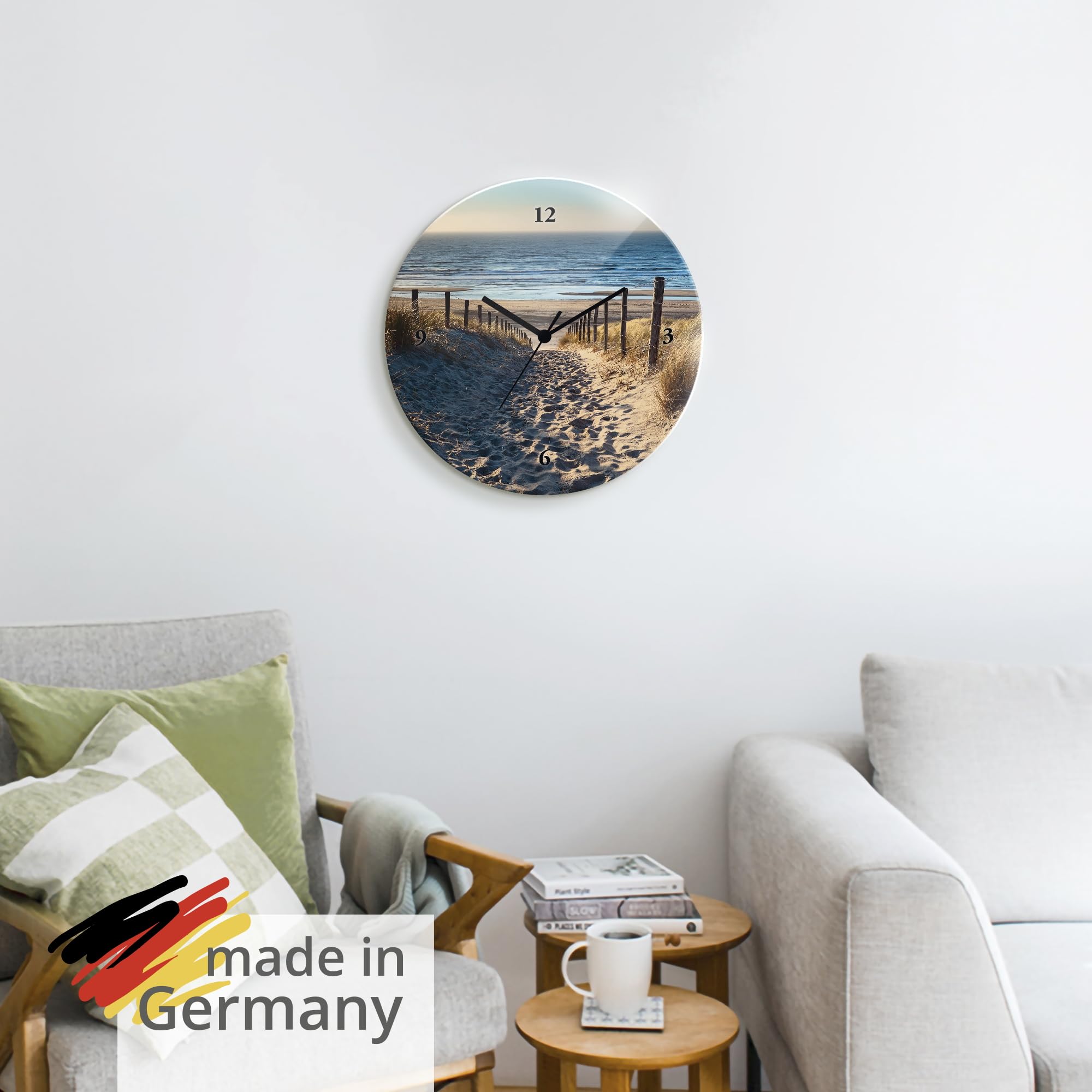 artland-wanduhren-t9ip-wanduhr-strand-30-cm-lautlos image 6