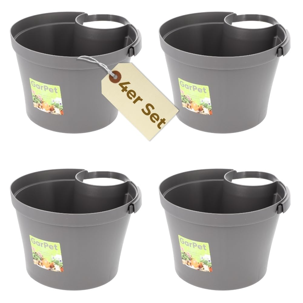 garpet-garten-fallrohr-blumentopf-grau-4er-set image 1
