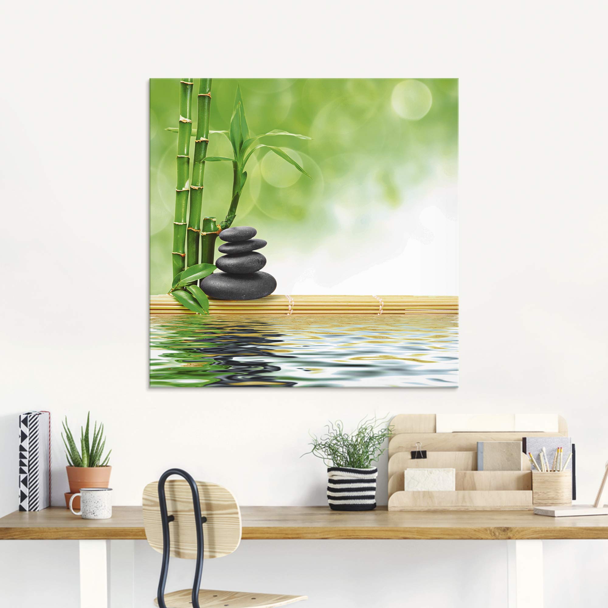 artland-t5op-glasbild-60x30-cm-asien-zen-spa-steine-bambus image 7