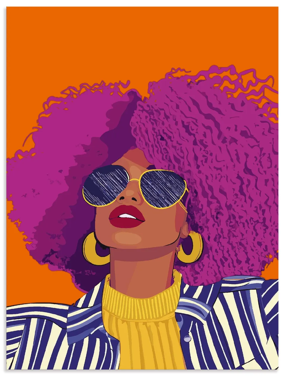 artland-alubilder-woman-with-sunglasses-alubild-45x60-outdoor image 1