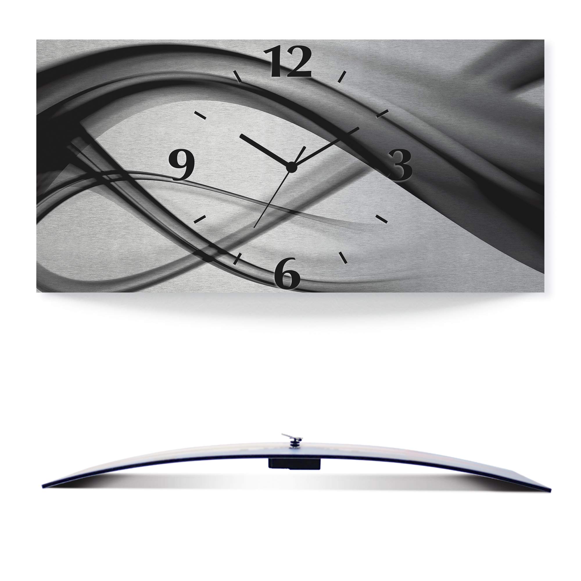 artland-wanduhren-quarzuhr-50x25-welle-abstrakt-s7kq image 1