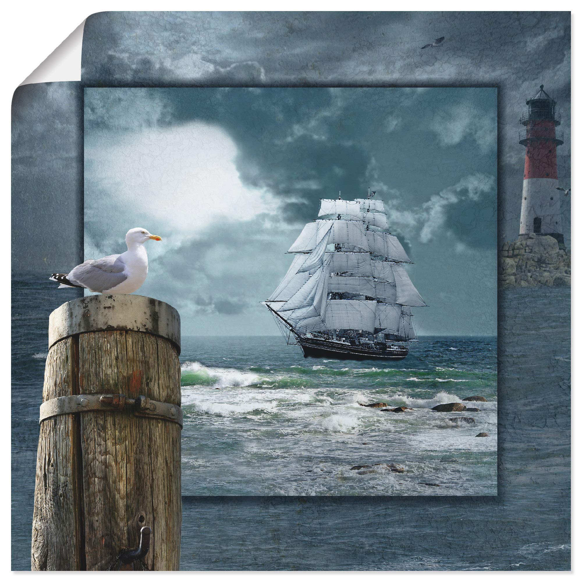 artland-kunstdrucke-leuchtturm-sylt-poster-80x120-cm-nordsee image 4