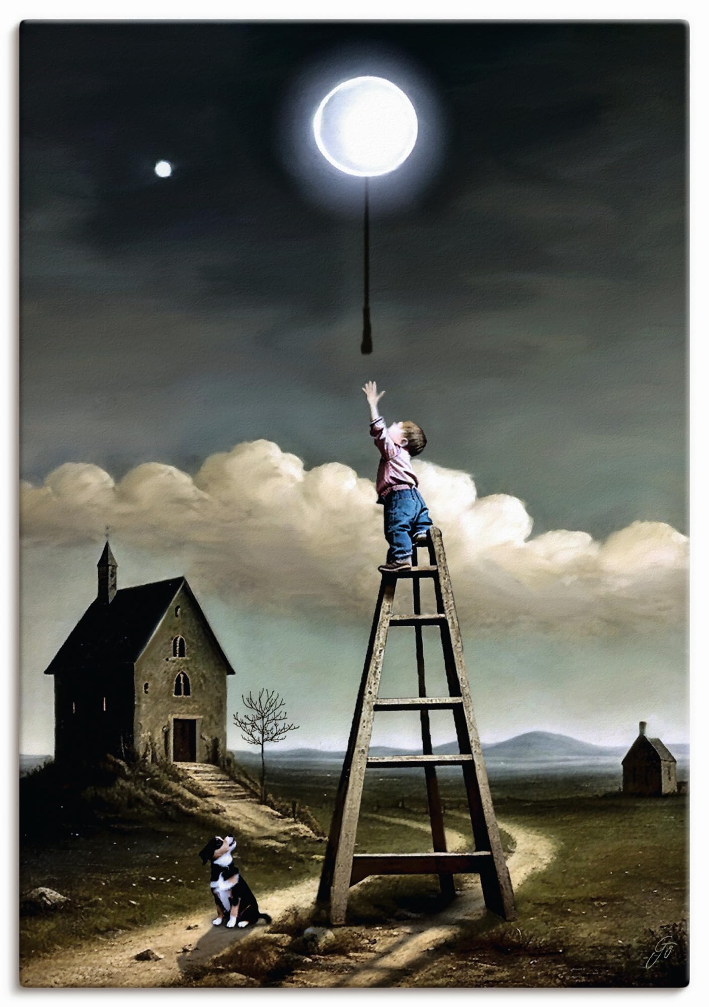 artland-leinwandbilder-baumhaus-40x60-cm-fantasy-m-rchen image 2