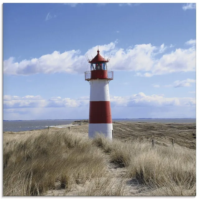 artland-glasbilder-t9ml-glasbild-leuchtturm-sylt-30x30-uv-best-ndig image 1
