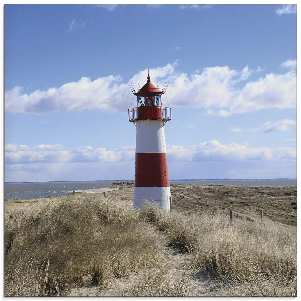artland-glasbilder-t9ml-glasbild-leuchtturm-sylt-30x30-uv-best-ndig image 1