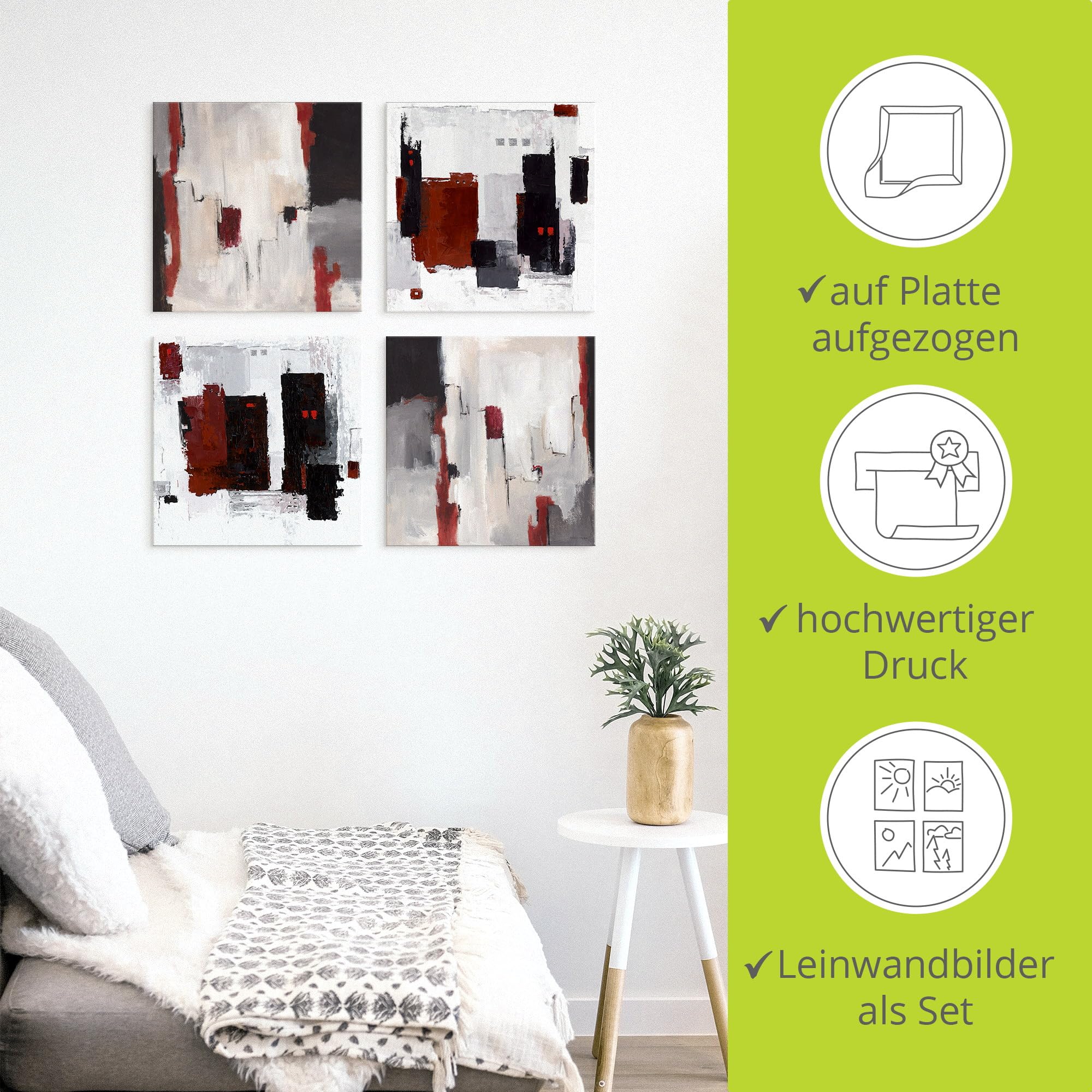 artland-holzbilder-u1od-leinwandbild-4tlg-30x30-cm-rot-grau image 2