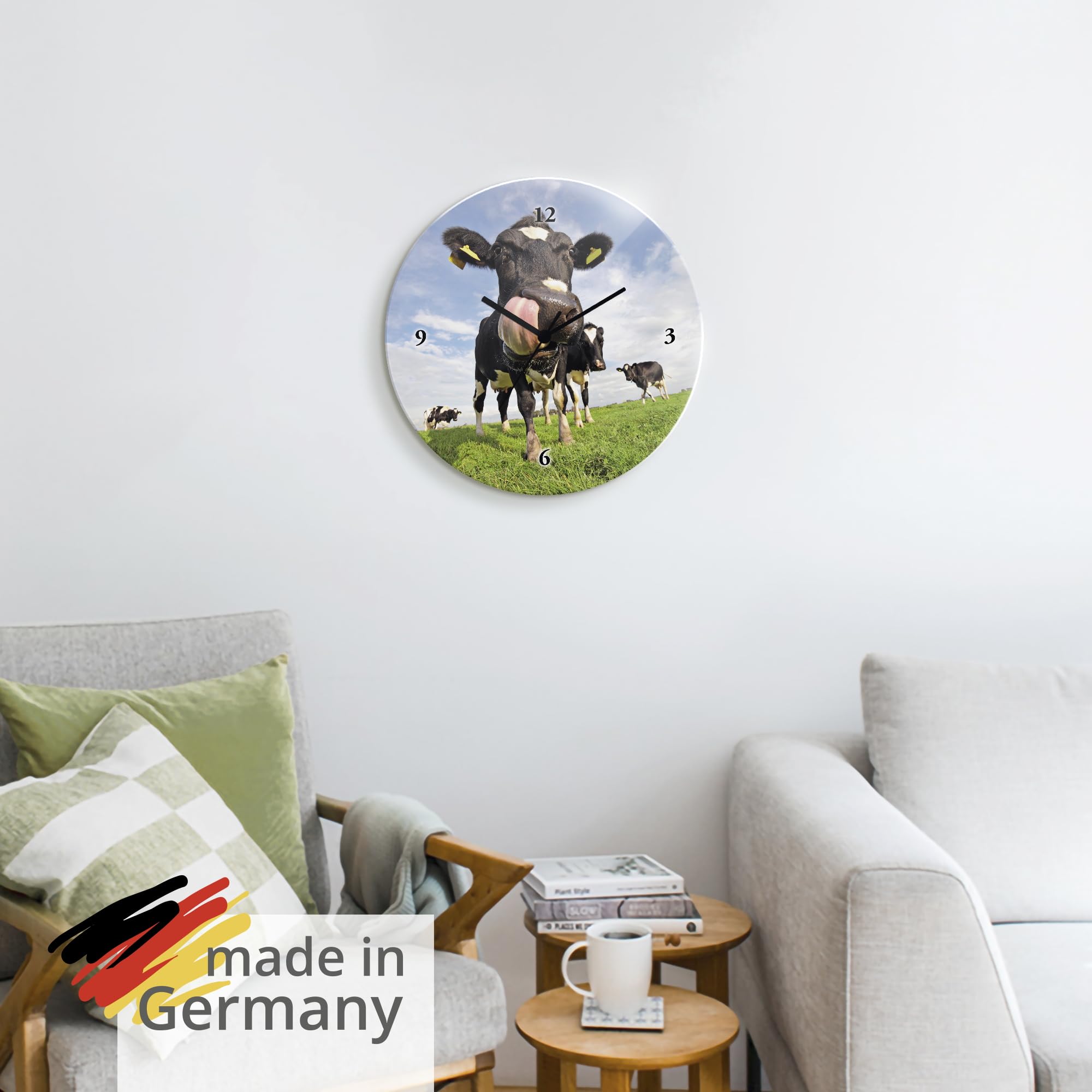 artland-wanduhren-t5wj-wanduhr-kuh-30-cm-glas-lautlos image 6
