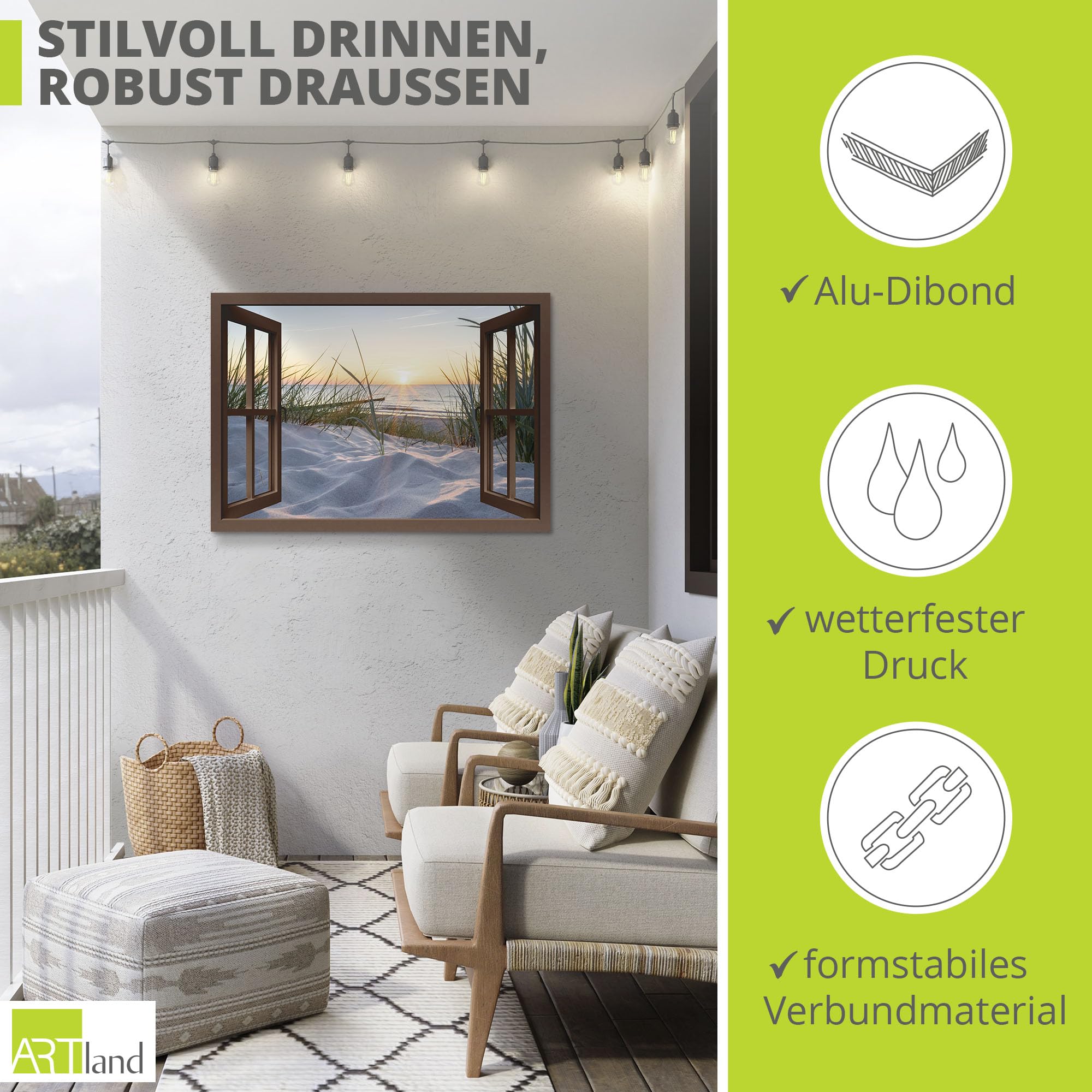 artland-alubilder-fensterblick-strand-alubild-130x90-cm image 2