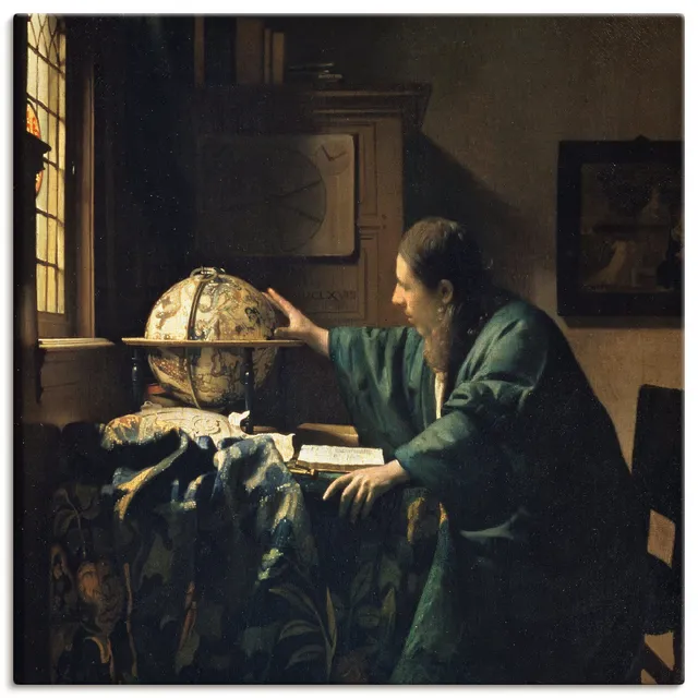 artland-leinwandbilder-wandbild-100x100-astronom-vermeer image 1