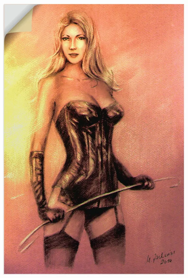 artland-wandaufkleber-u4vg-wandtattoo-sexy-domina-40x60-cm image 1