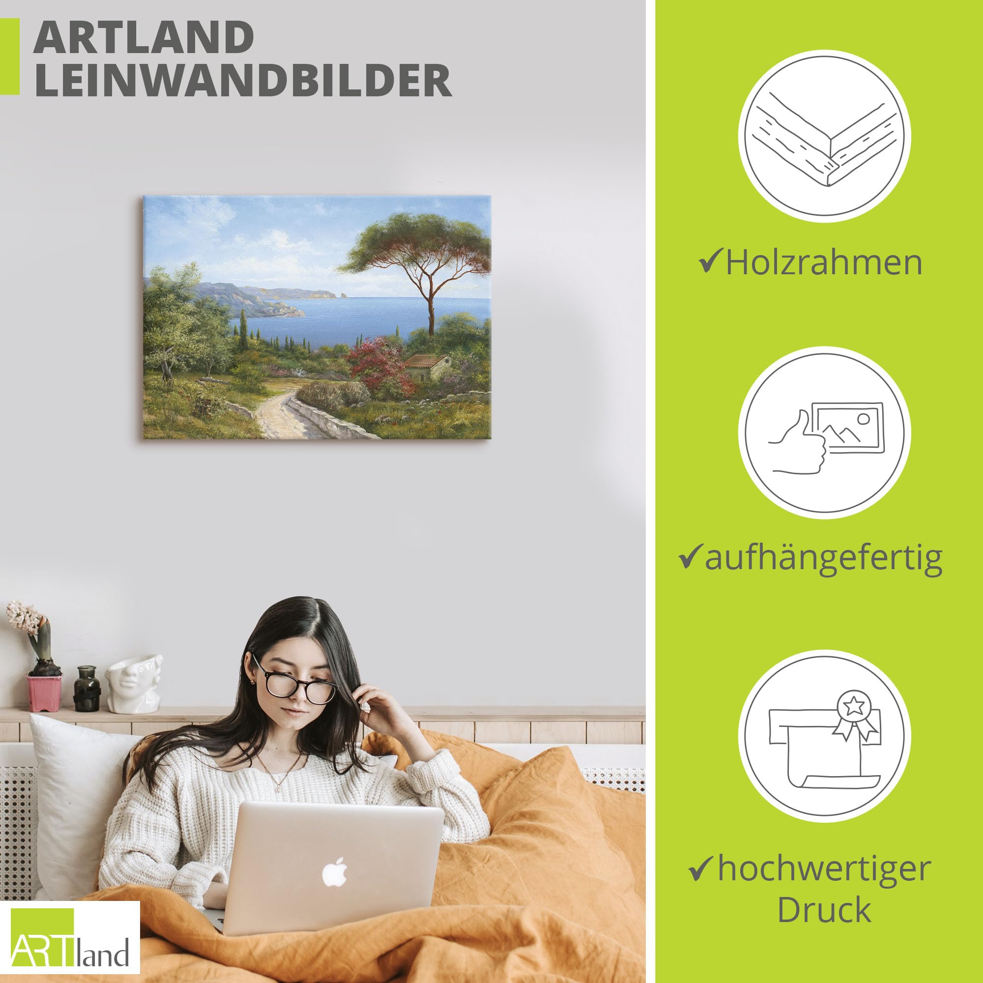 artland-leinwandbild-toskana-100x70-cm-landschaft image 3