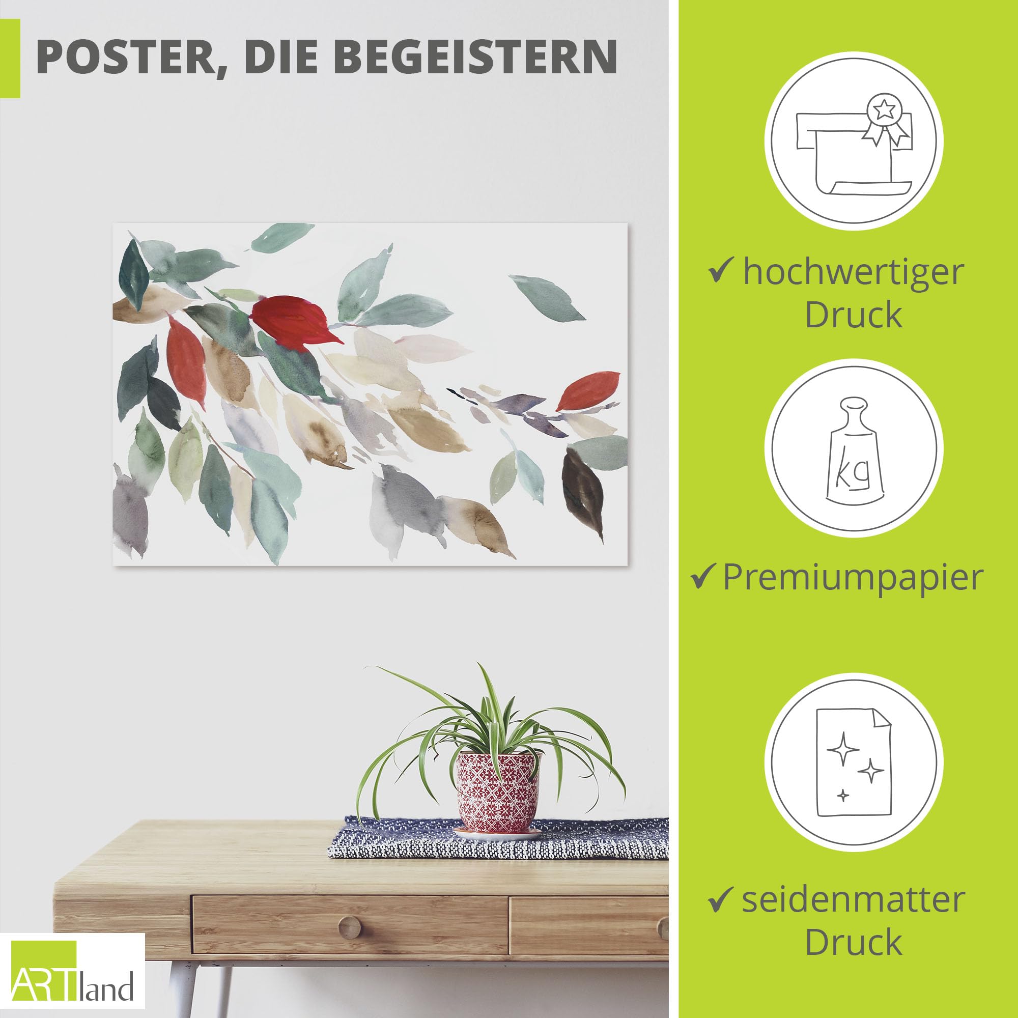artland-kunstdrucke-u2rq-poster-bl-tter-90x60-cm image 2