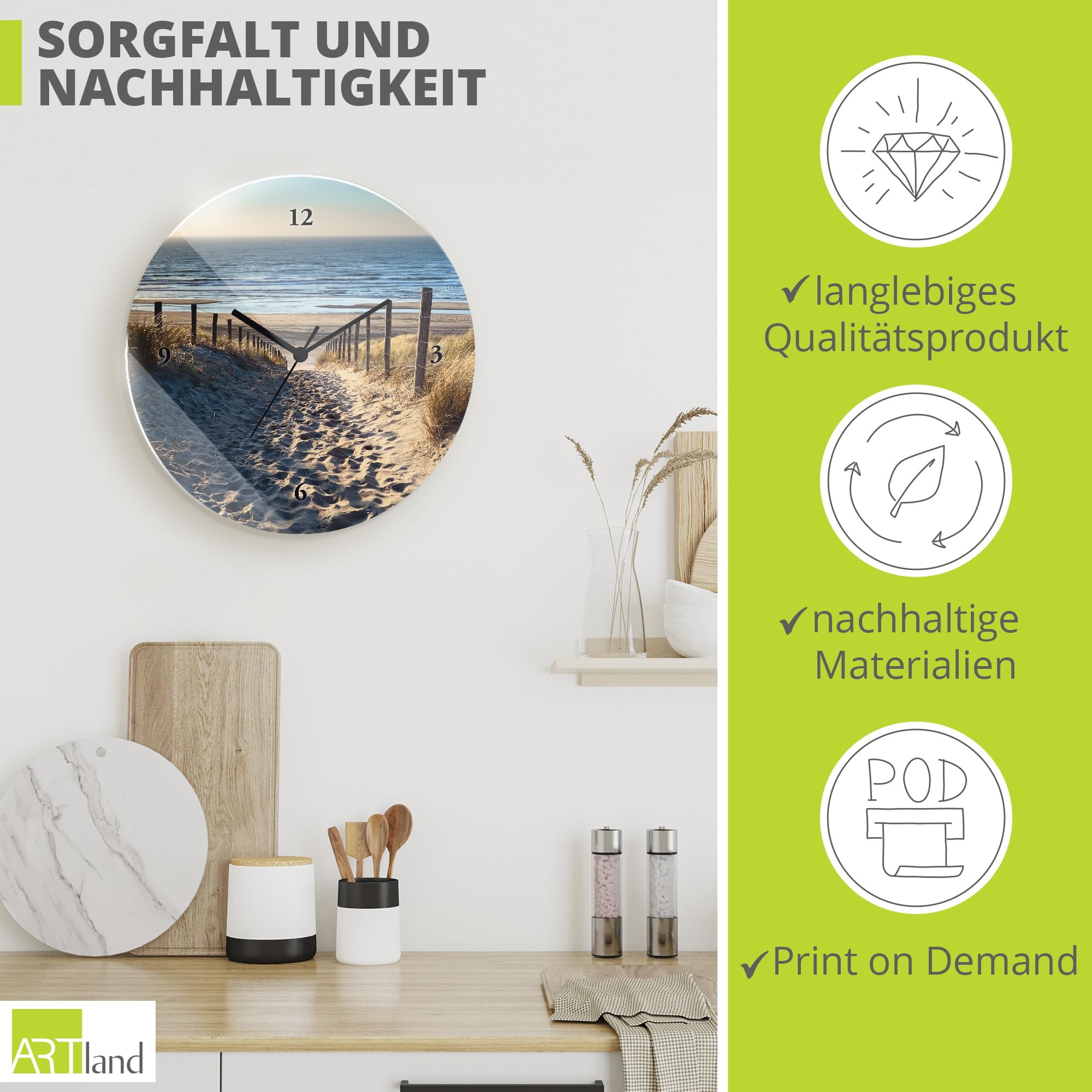 artland-wanduhren-t9ip-wanduhr-strand-30-cm-lautlos image 5